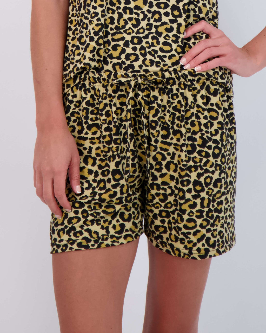 4 Piece: Womens Short Sleeve with Shorts Pajama Set