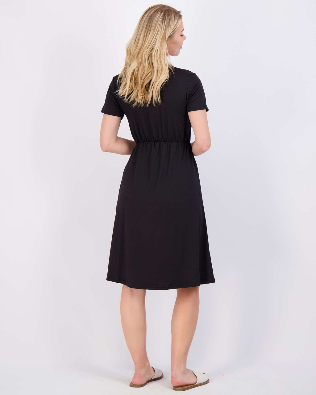 3 Pack: Women's Midi Short Sleeve Soft T-Shirt Dress (Available in Plus Size)