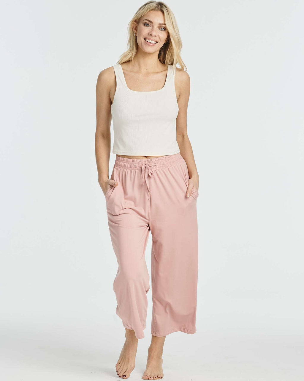 3 Pack: Women's Ultra-Soft Wide Leg Capri Pants