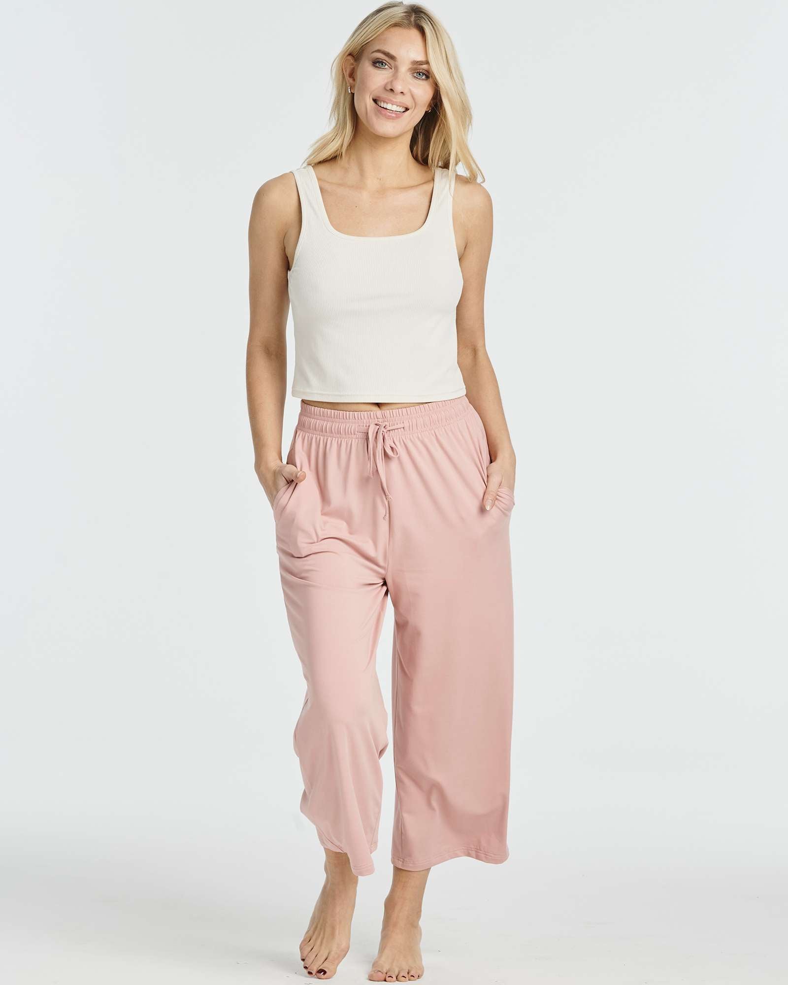 3 Pack: Women's Ultra-Soft Wide Leg Capri Pants