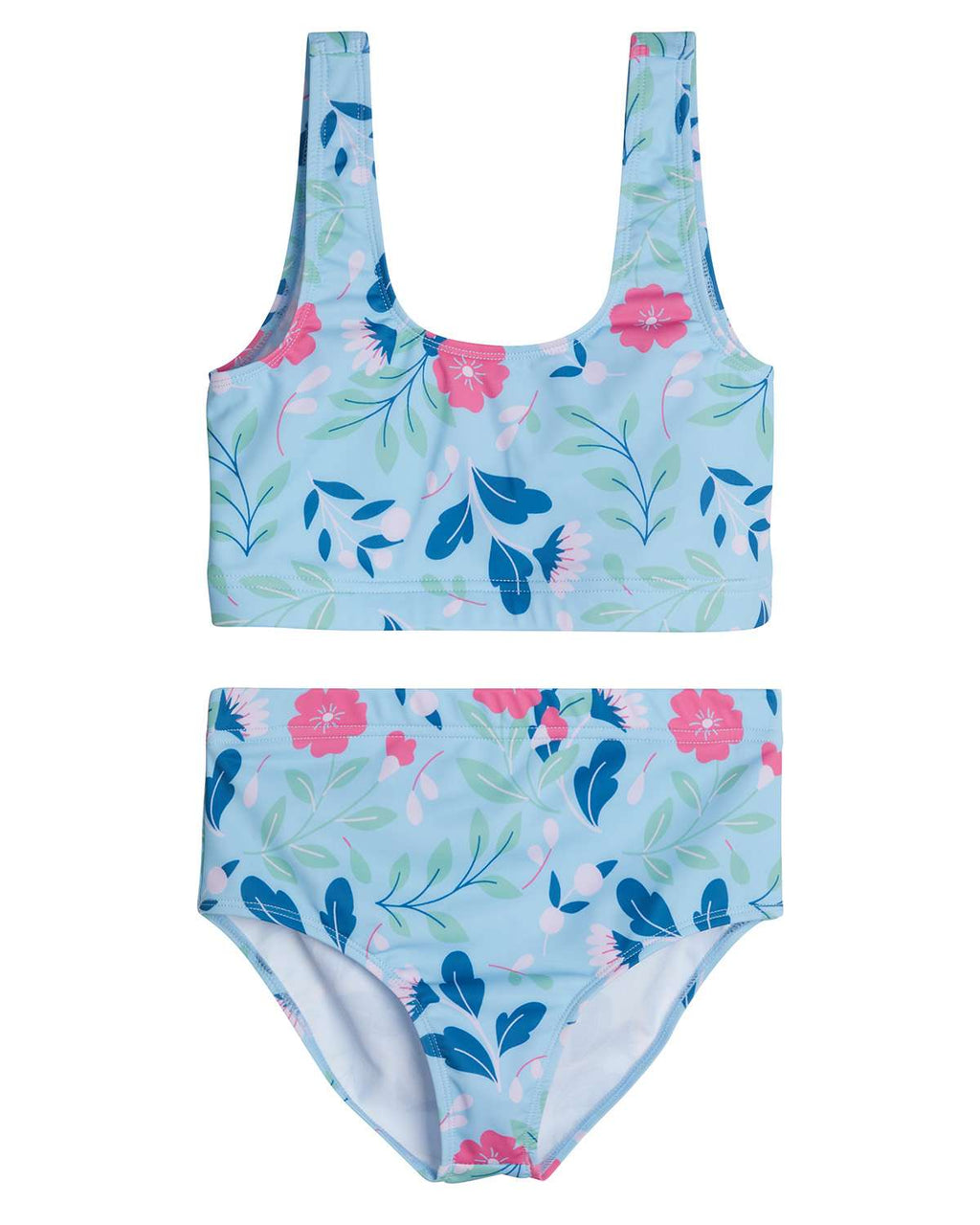 3 Pack: Girl's 2-Piece Beach Sport Bikini Swimsuit - Swimwear for Girls UPF 50+