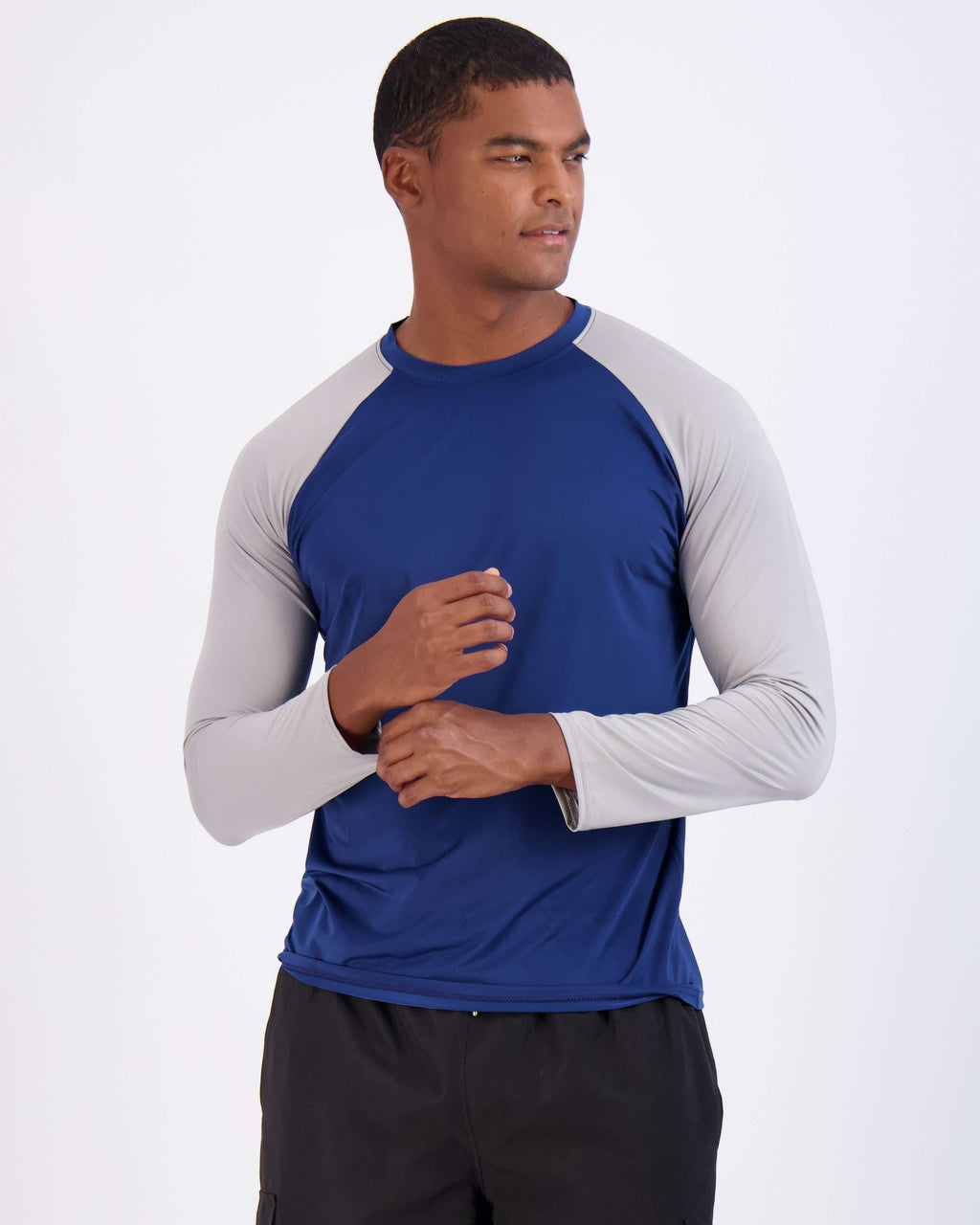 4 Pack: Men's Long Sleeve Rash Guard Shirt (Available In Big & Tall)
