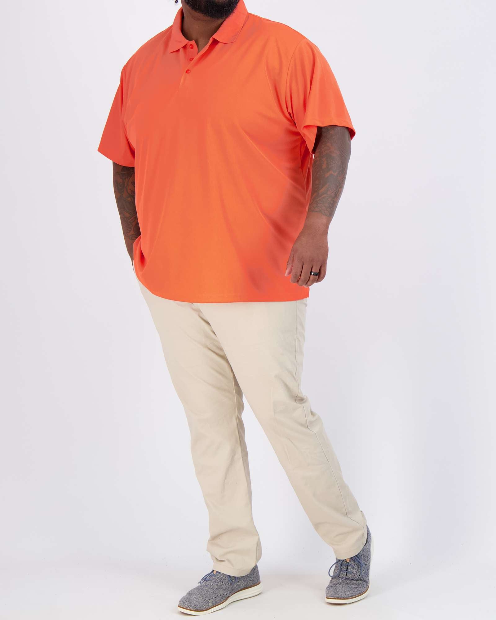 3 Pack: Mens Quick-Dry Short Sleeve Performance Polo Shirt