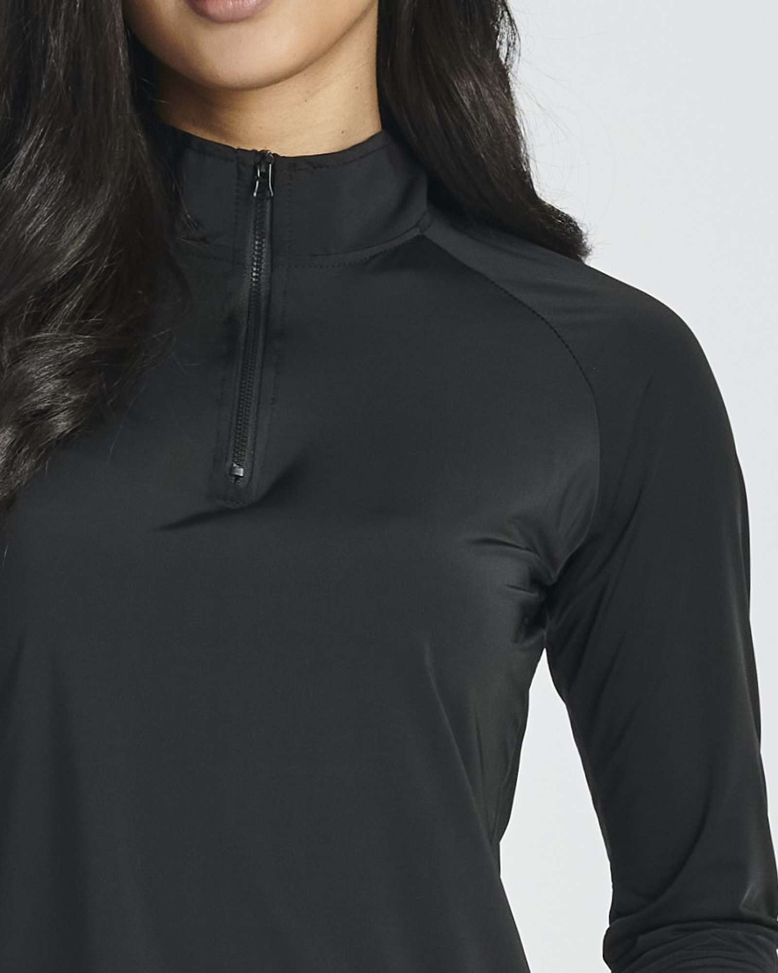 3 Pack: Women's 1/4 Zip Rash Guard Long Sleeve Swim Shirt