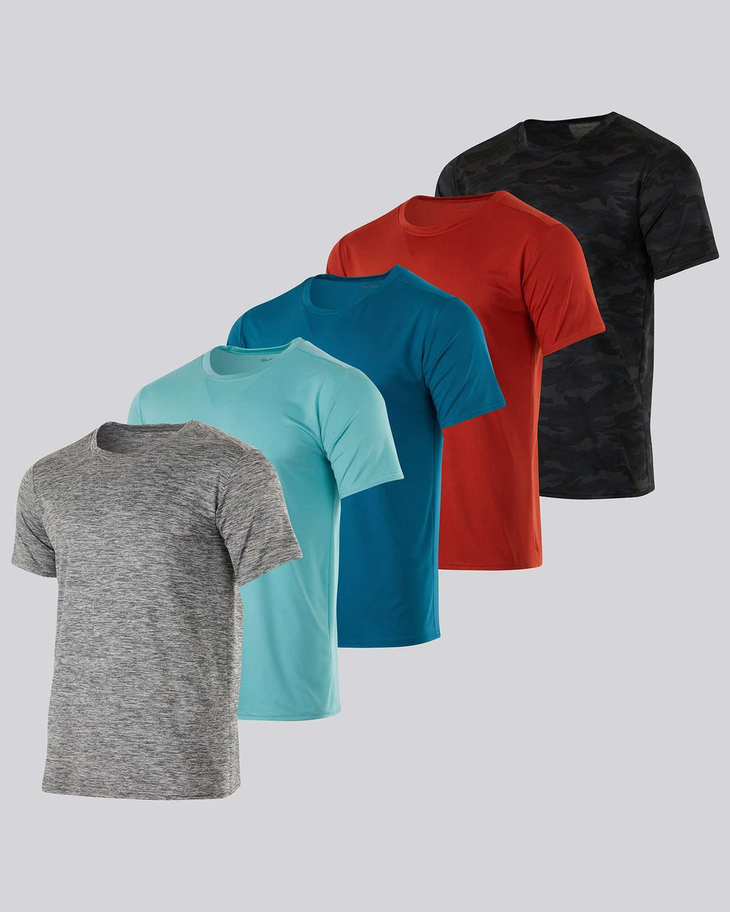 5 Pack: Boys Dry Fit Active Short-Sleeve T-Shirt