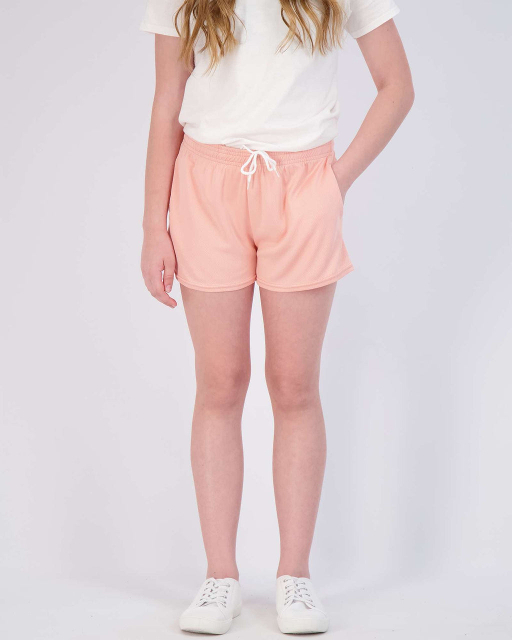 4 Pack: Girls' Mesh Athletic Performance Shorts