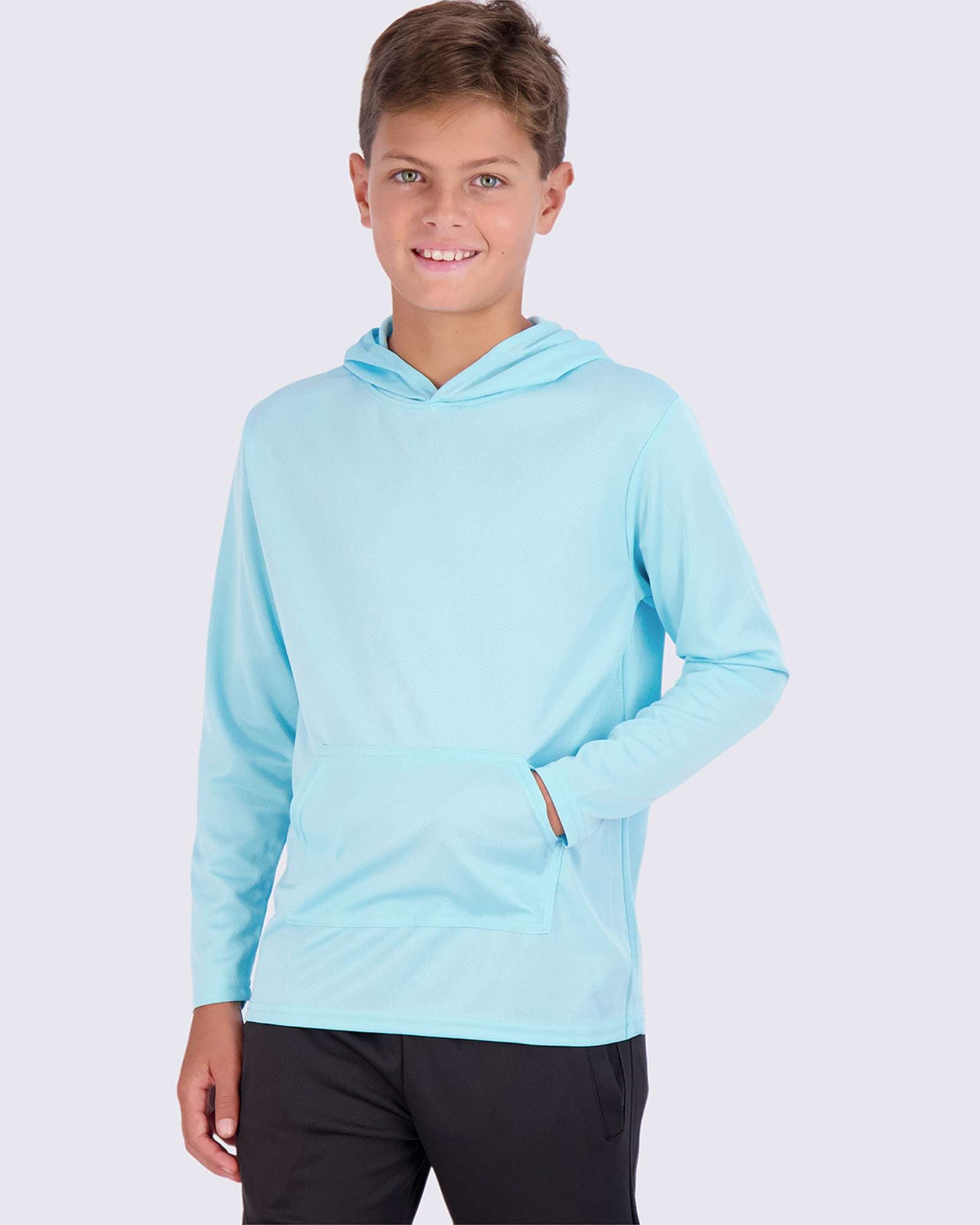 3 Pack: Boys Mesh Long Sleeve Pullover Hoodie Active Sweatshirt