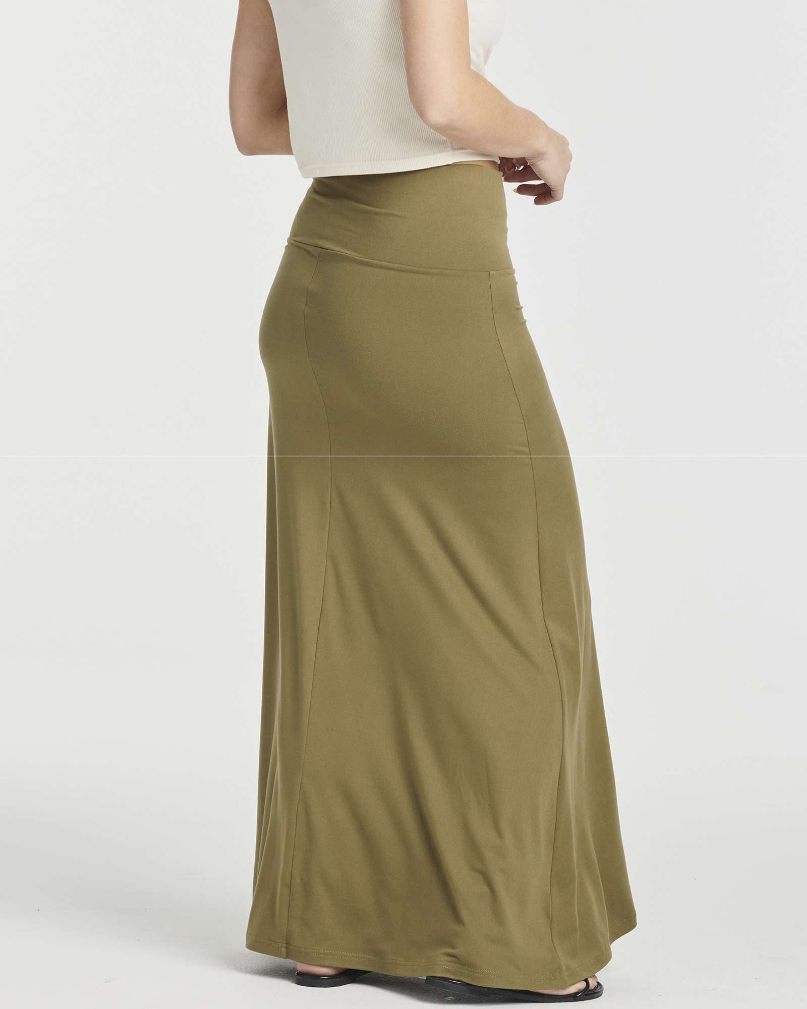 3 Pack: Women's Ultra-Soft Flowy Maxi Skirt