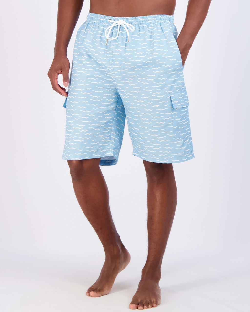 3 Pack: Men's Swim Trunks with Cargo Pockets (Available In Big & Tall)