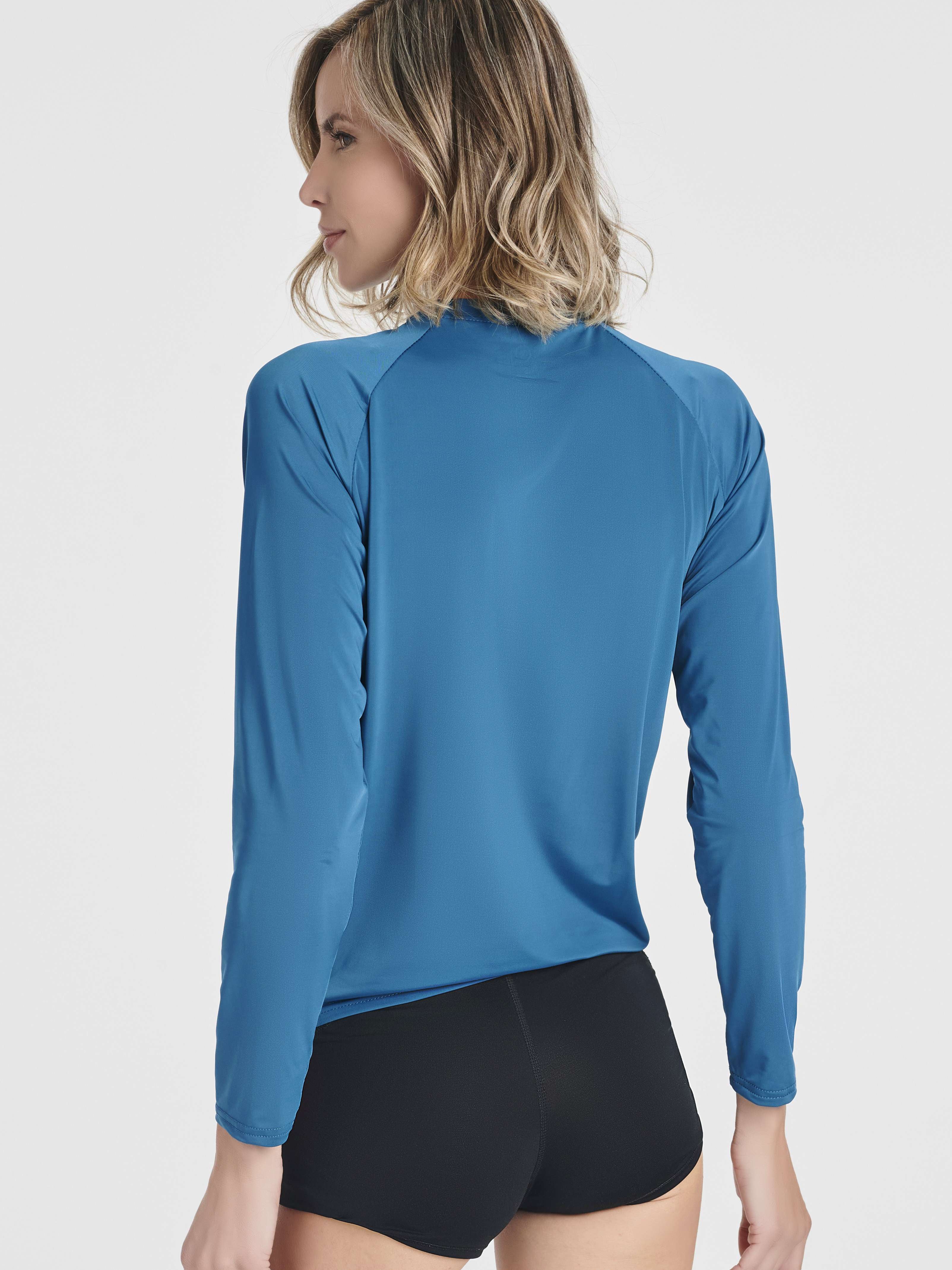 4 Pack: Women's Long Sleeve Rash Guard Shirt Swimwear UPF Sun Protection (Available In Plus Size)