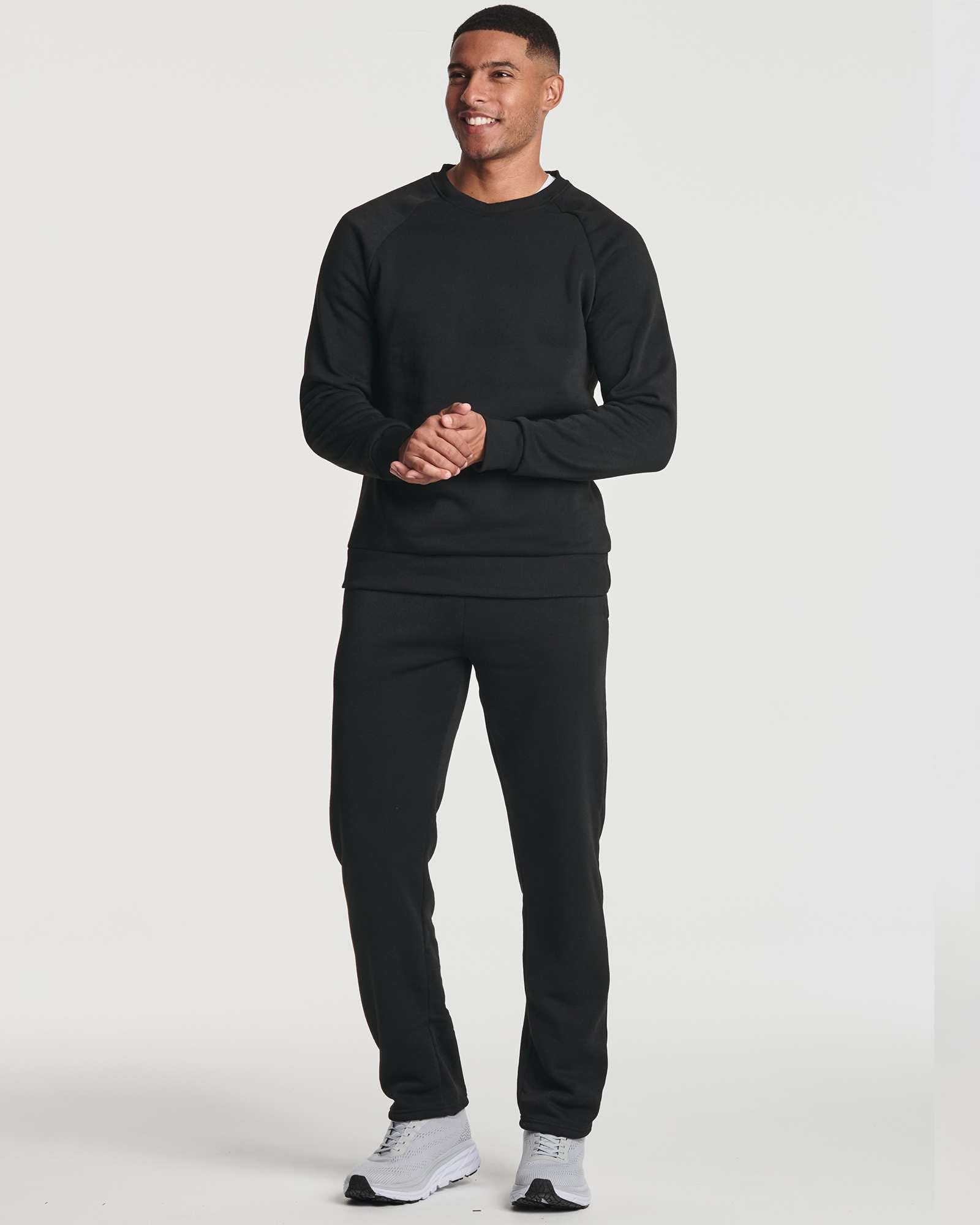 3 Pack: Mens Fleece Open Bottom Sweatpants