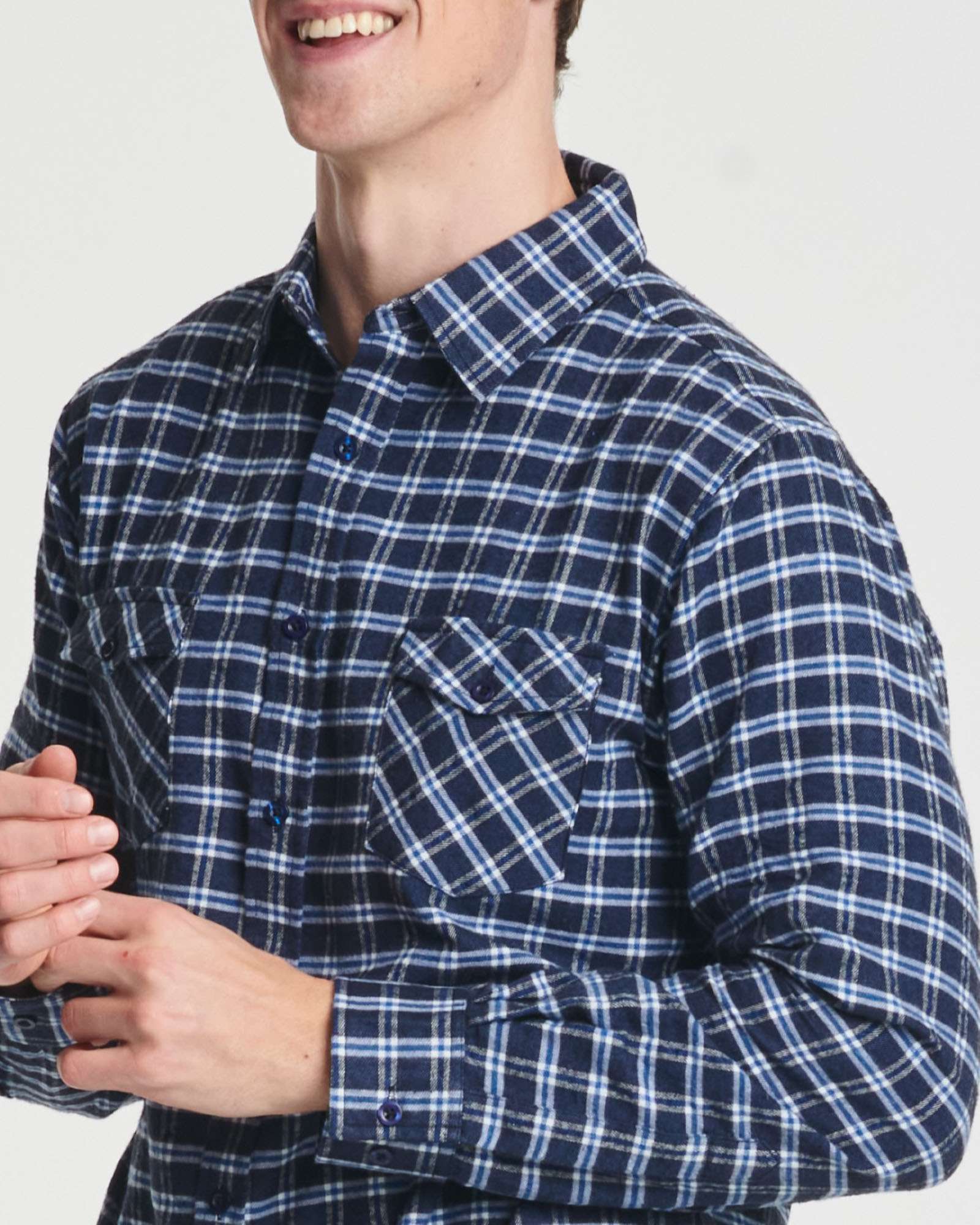 3 Pack: Men's Long-Sleeve Flannel Shirt