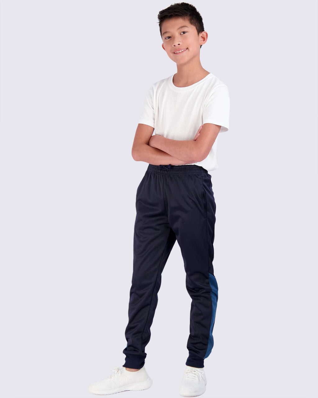 3 Pack: Boys Active Fleece-Lined Tricot Jogger Sweatpants