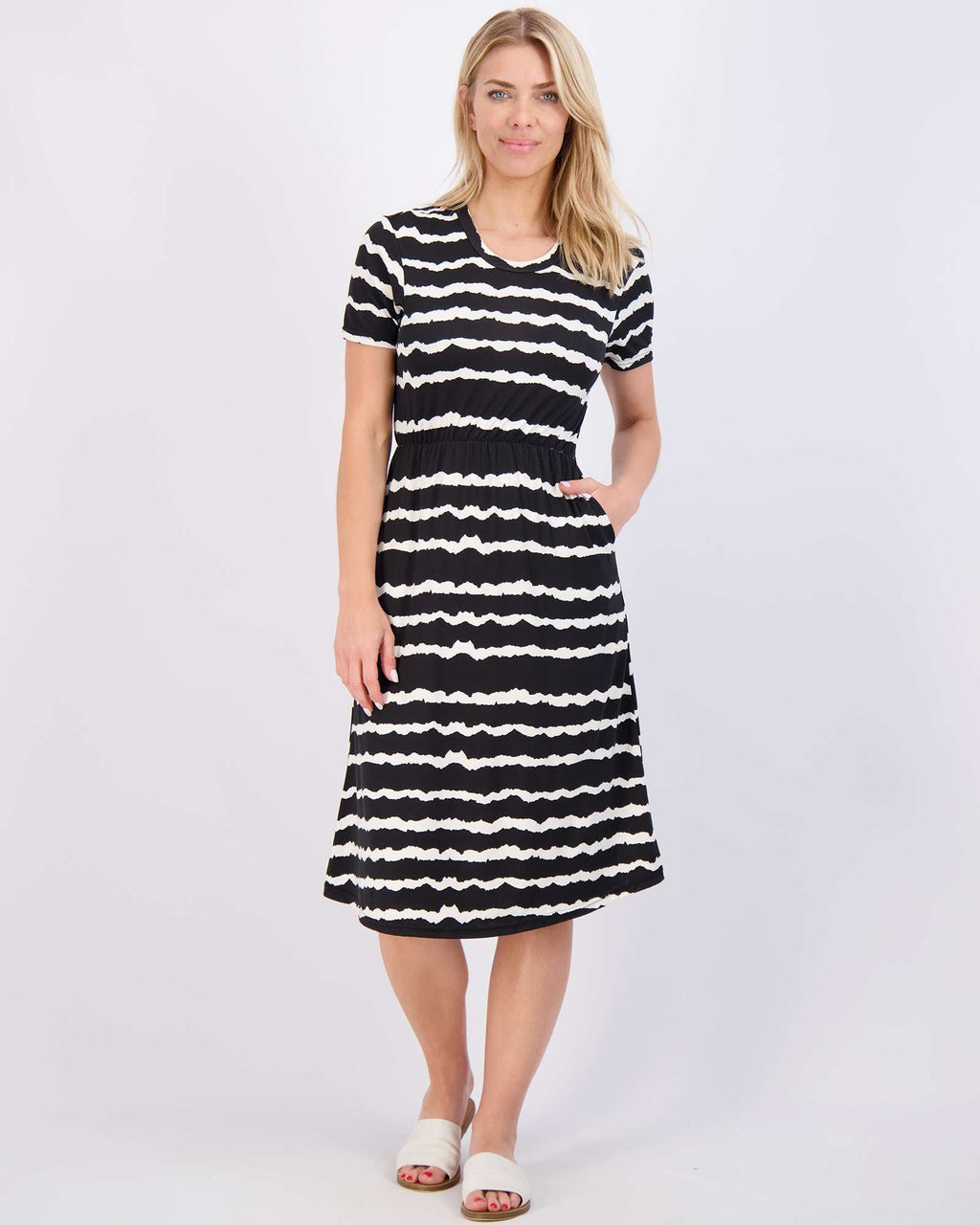 3 Pack: Women's Midi Short Sleeve Soft T-Shirt Dress (Available in Plus Size)