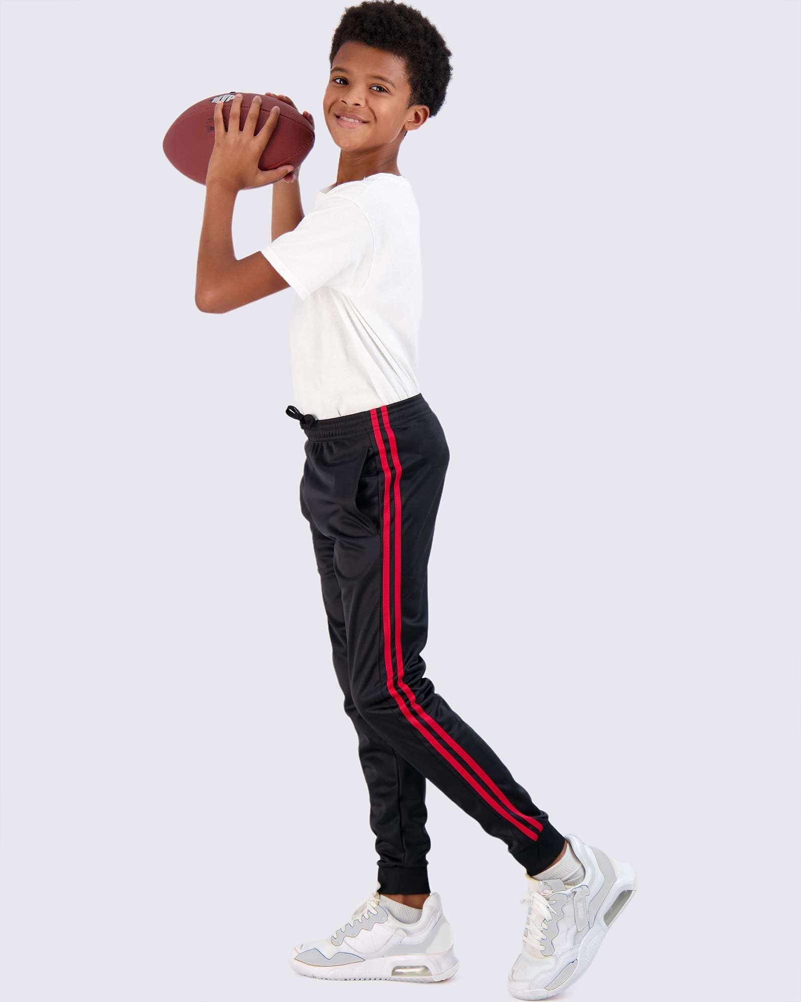 3 Pack: Boys Active Fleece-Lined Tricot Jogger Sweatpants