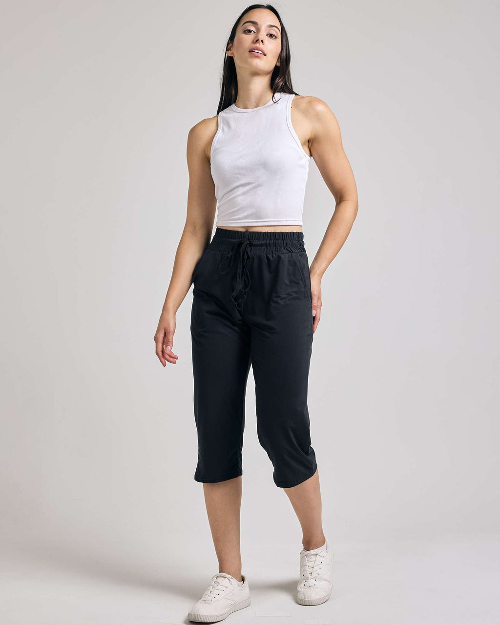 3 Pack: Women's Capri Open Bottom Sweatpants