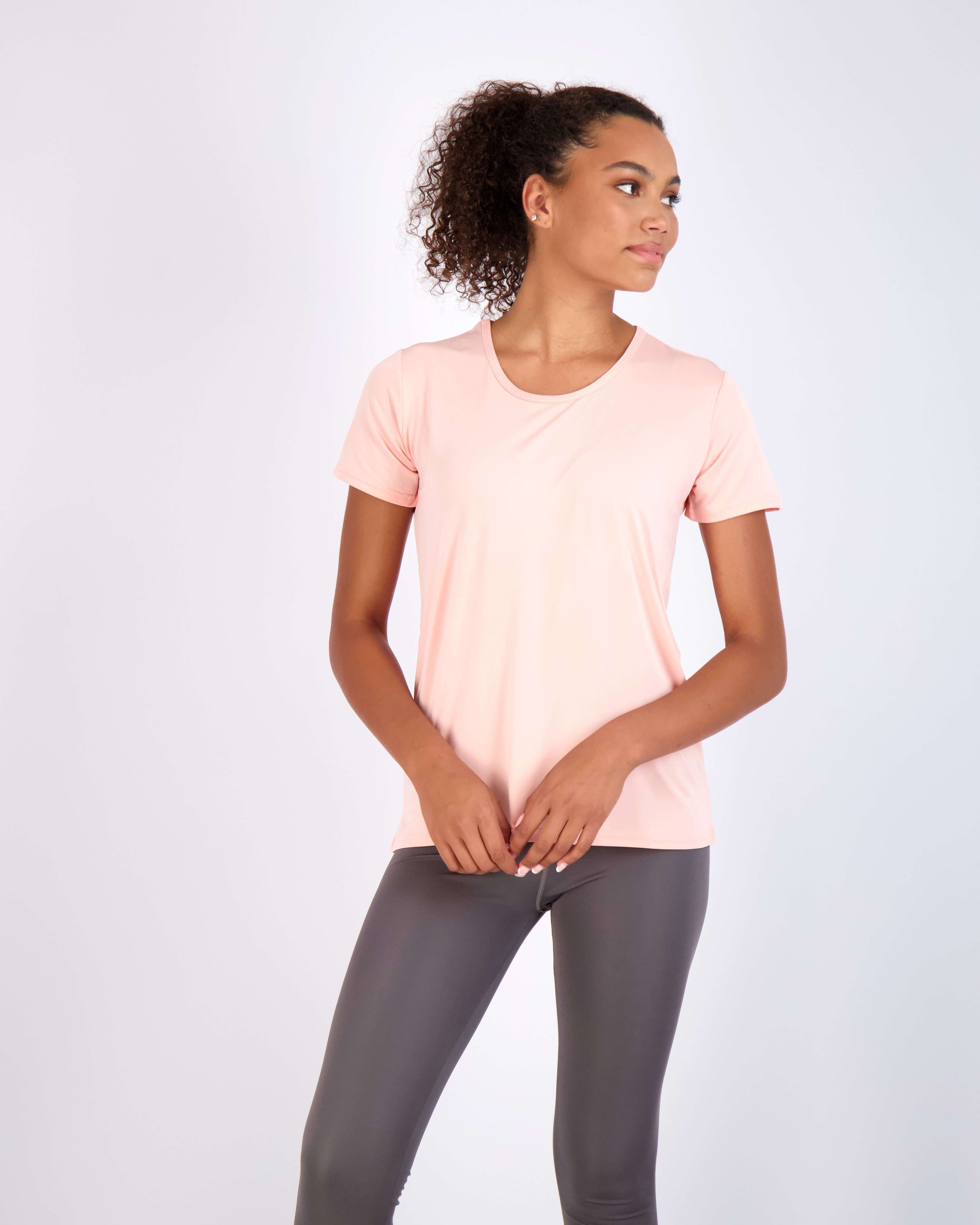 5 Pack: Womens Dry Fit Short-Sleeve Crew Neck Active T-Shirt