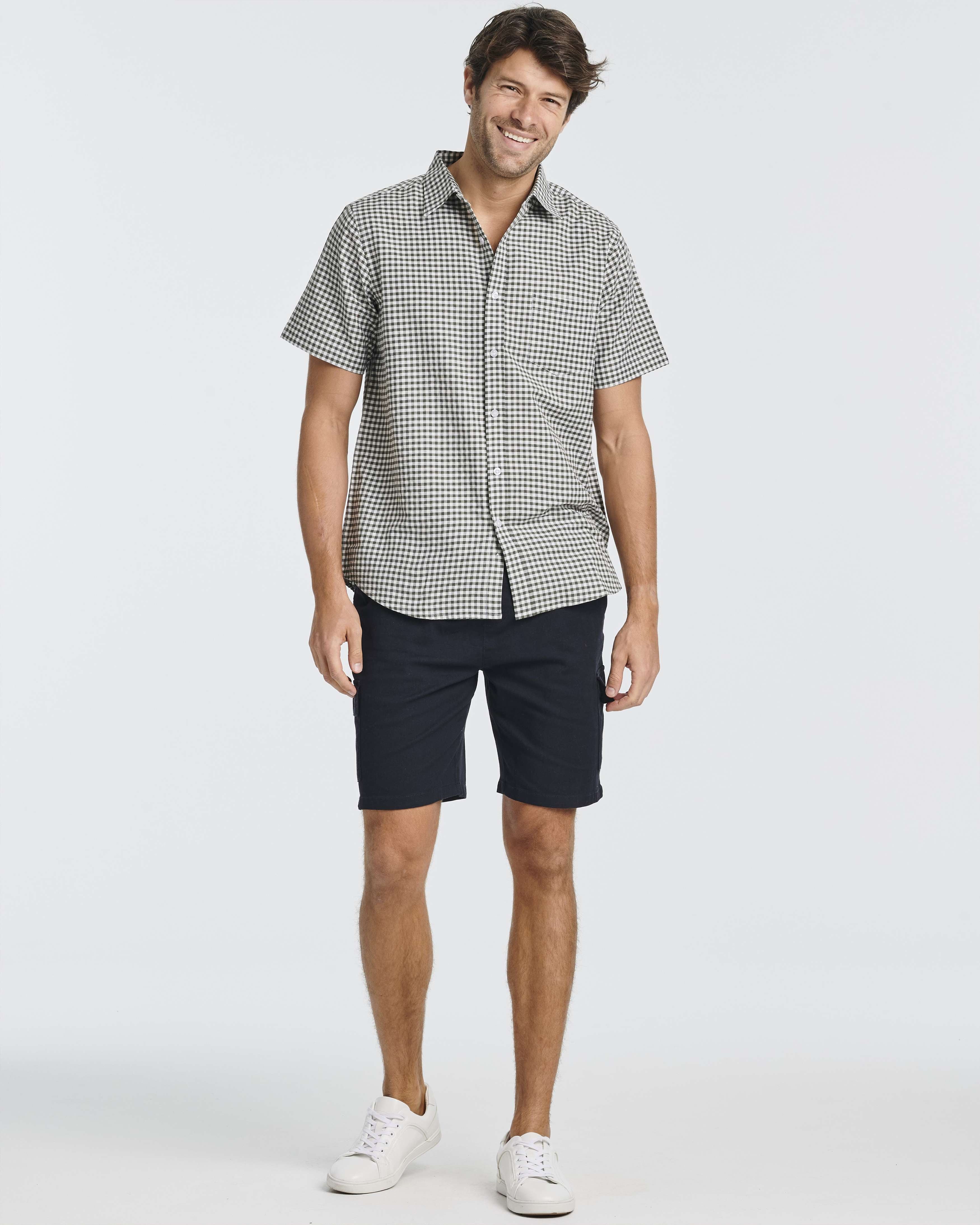 3 Pack: Men's Regular-Fit Short Sleeve Woven Shirt