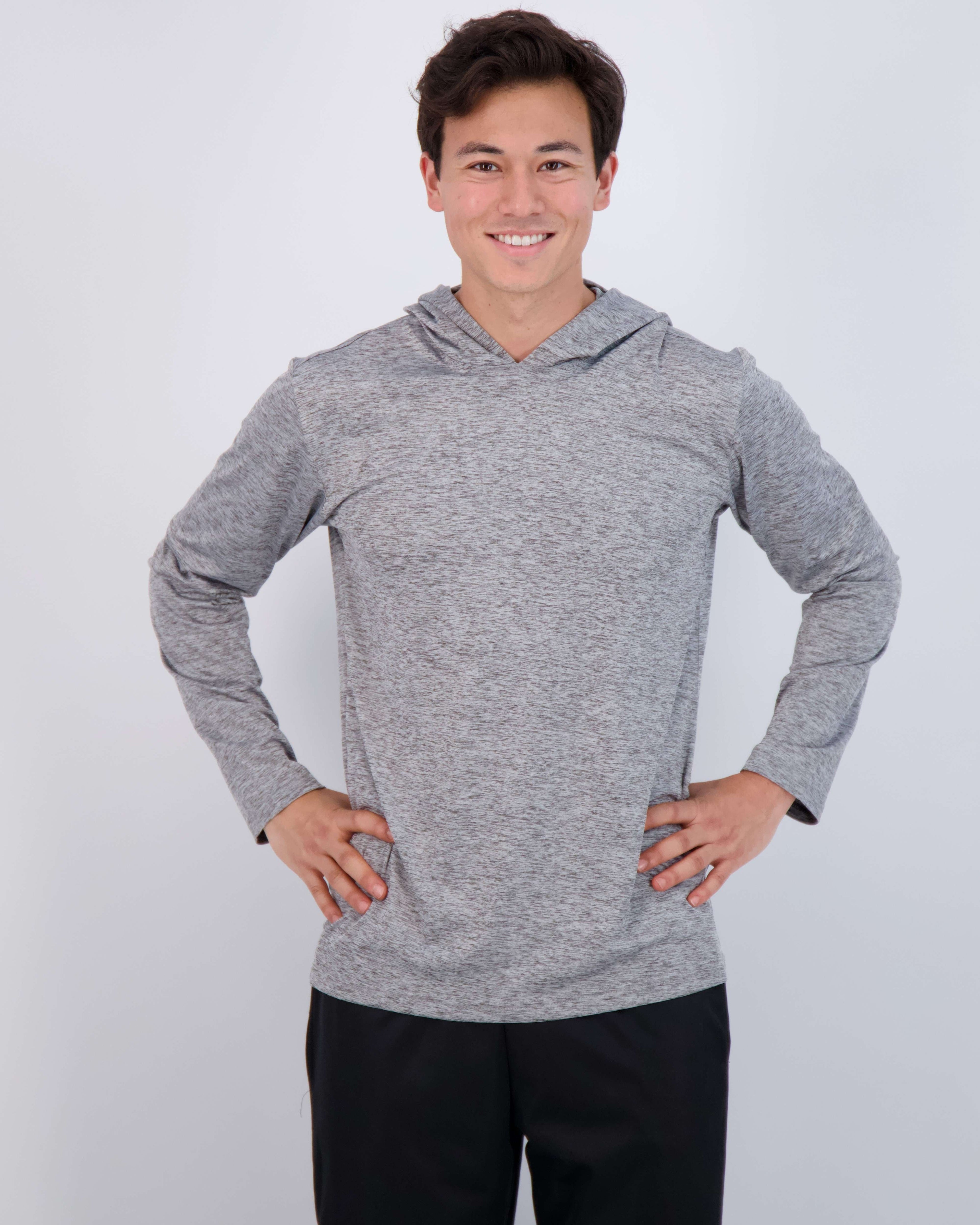 3 Pack: Mens Dry Fit Active Hoodie Pullover Sweatshirt