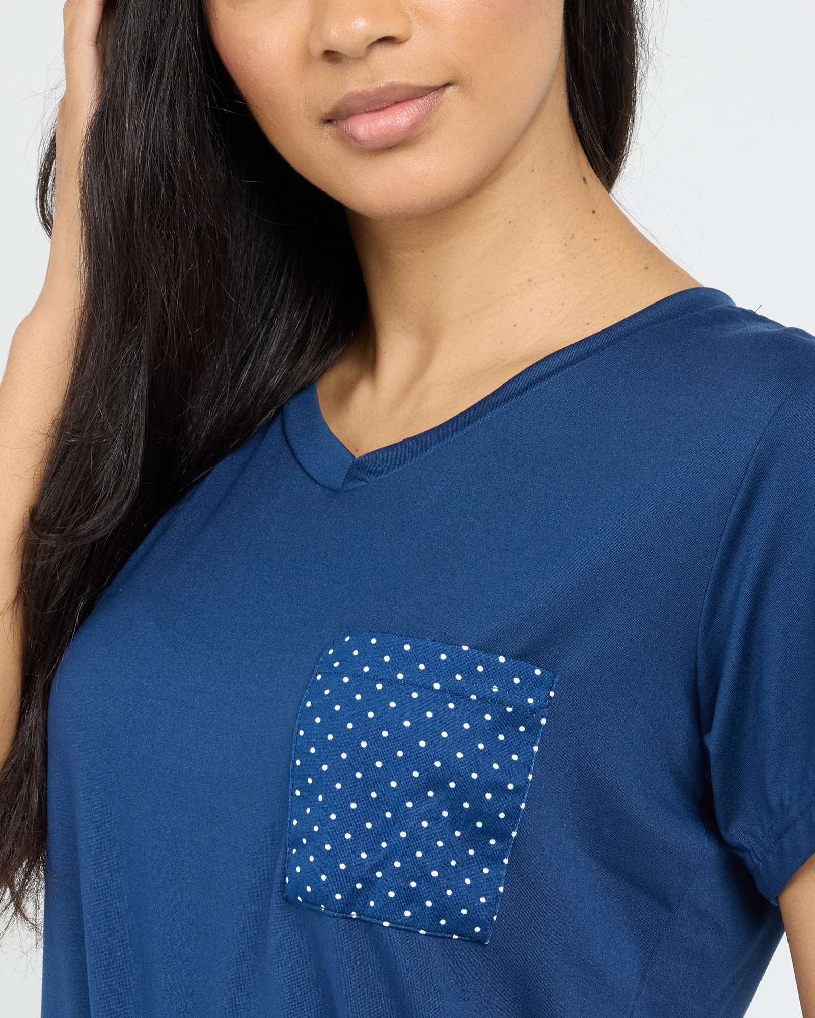 2 Pack: Women’s Pajama Set Super-Soft Short Sleeve V-Neck Top With Pants (Available in Plus Size)