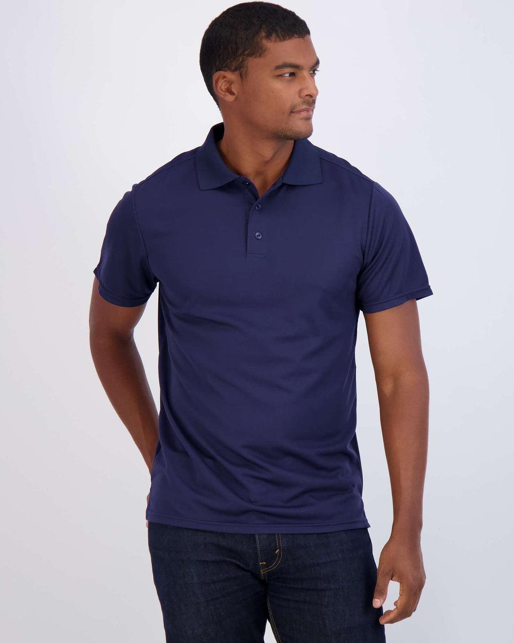 3 Pack: Mens Quick-Dry Short Sleeve Performance Polo Shirt