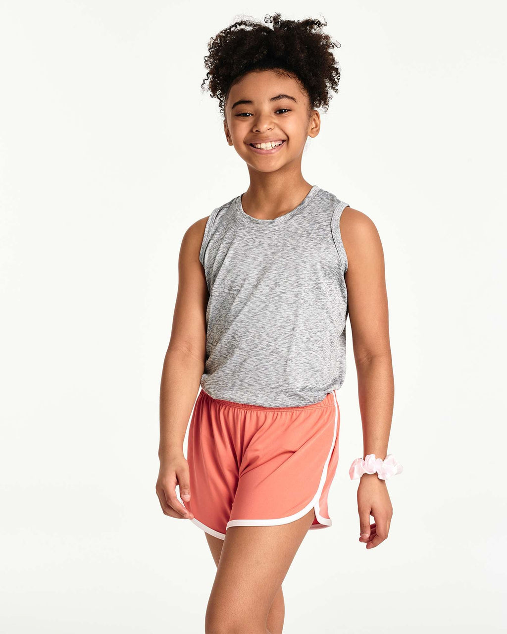 5 Pack: Girls' Dry-Fit Dolphin Shorts