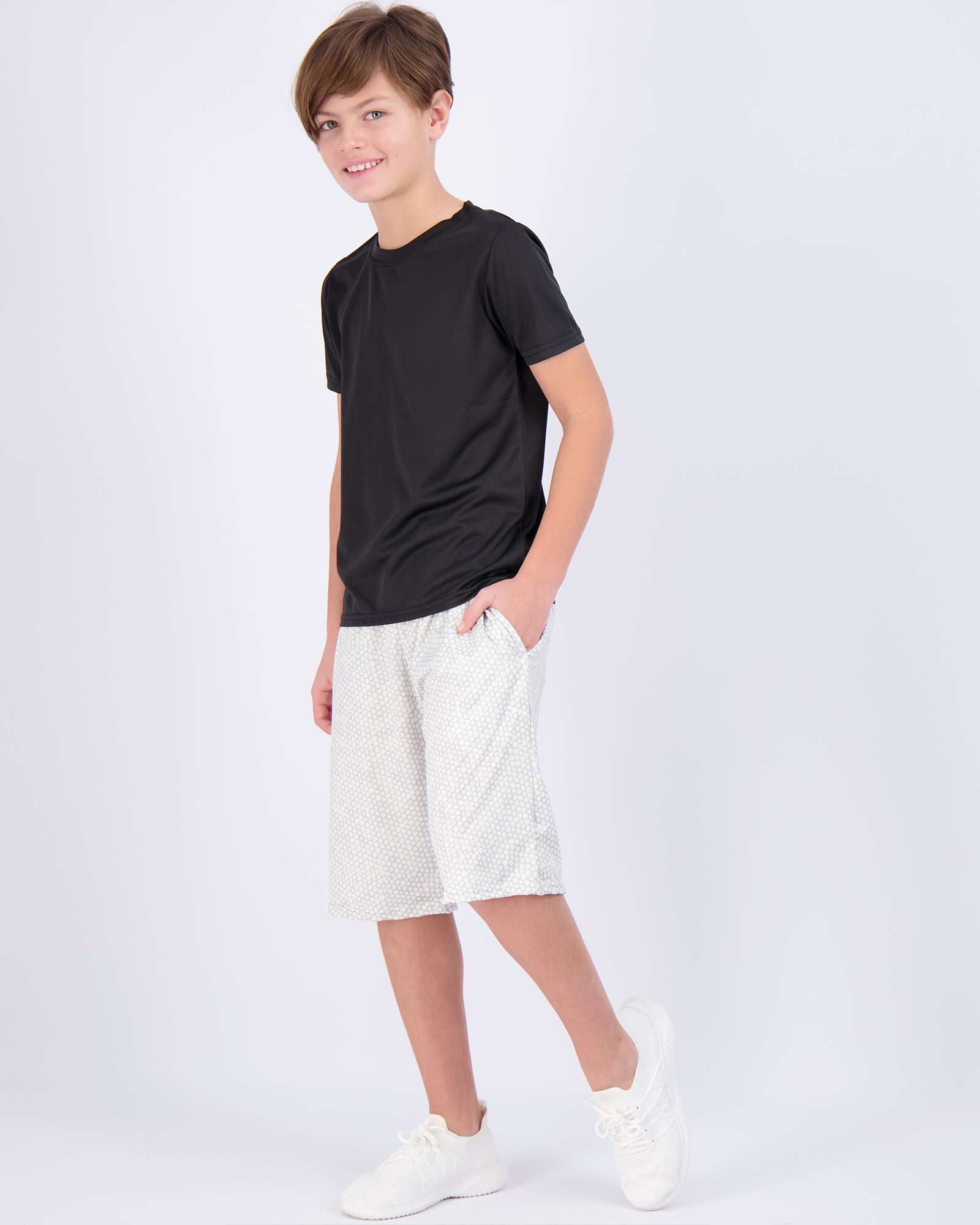 5 Pack: Boys Mesh Active Short-Sleeve T-Shirt