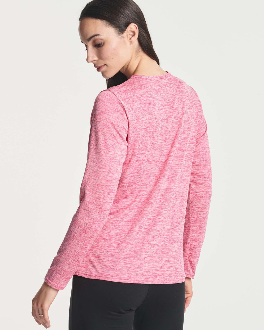 4 Pack: Women's Dry-Fit Long-Sleeve V-Neck Athletic Workout Shirt (Available in Plus Size)