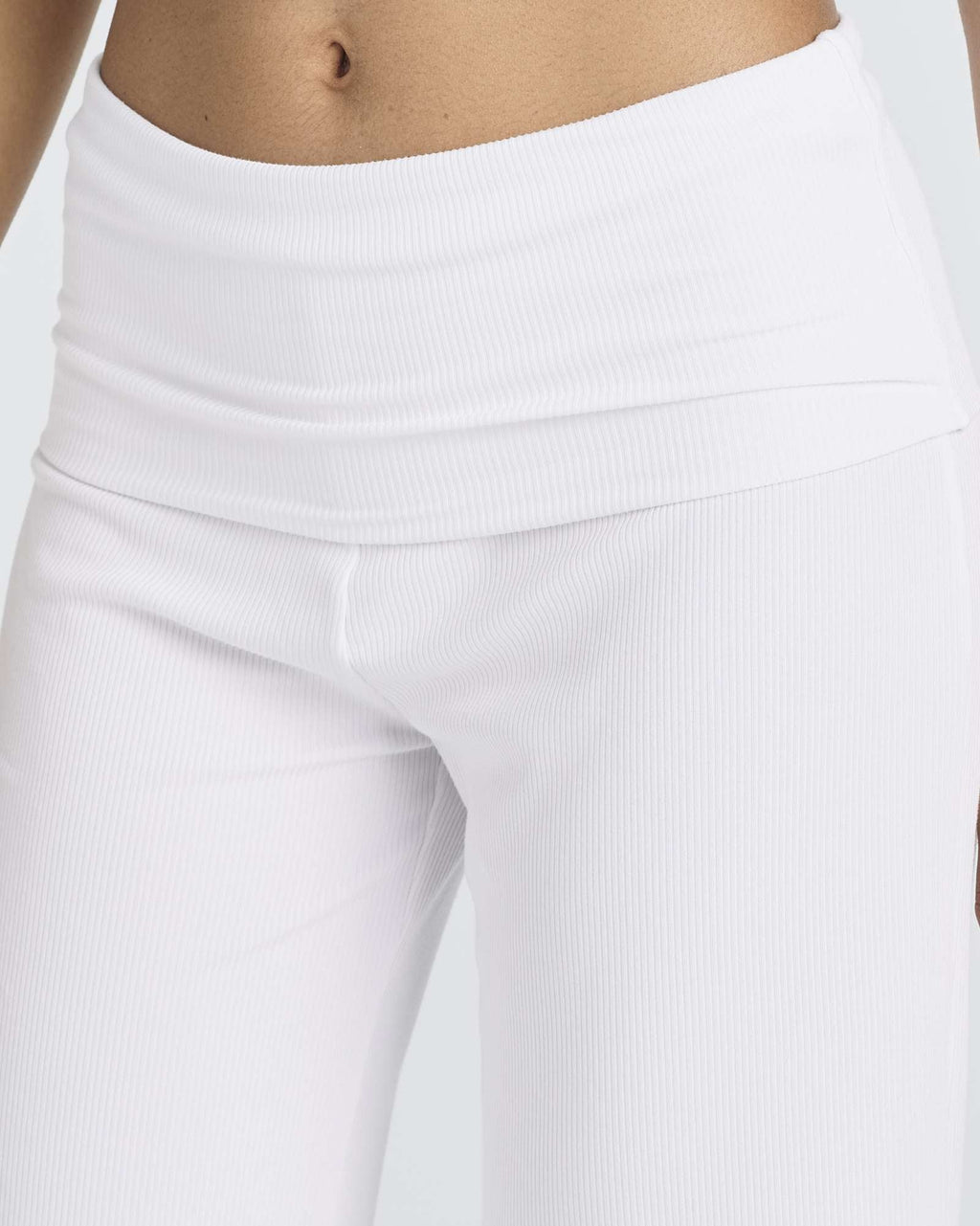 3 Pack: Women's Ribbed Foldover Wide Leg Capri Pants