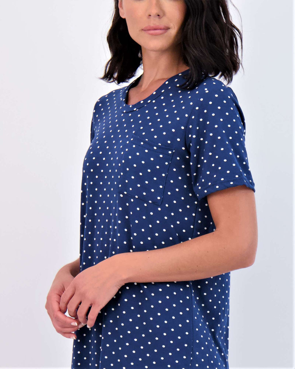 3 Pack: Womens Short-Sleeve Ultra-Soft Nightshirt Sleep Dress