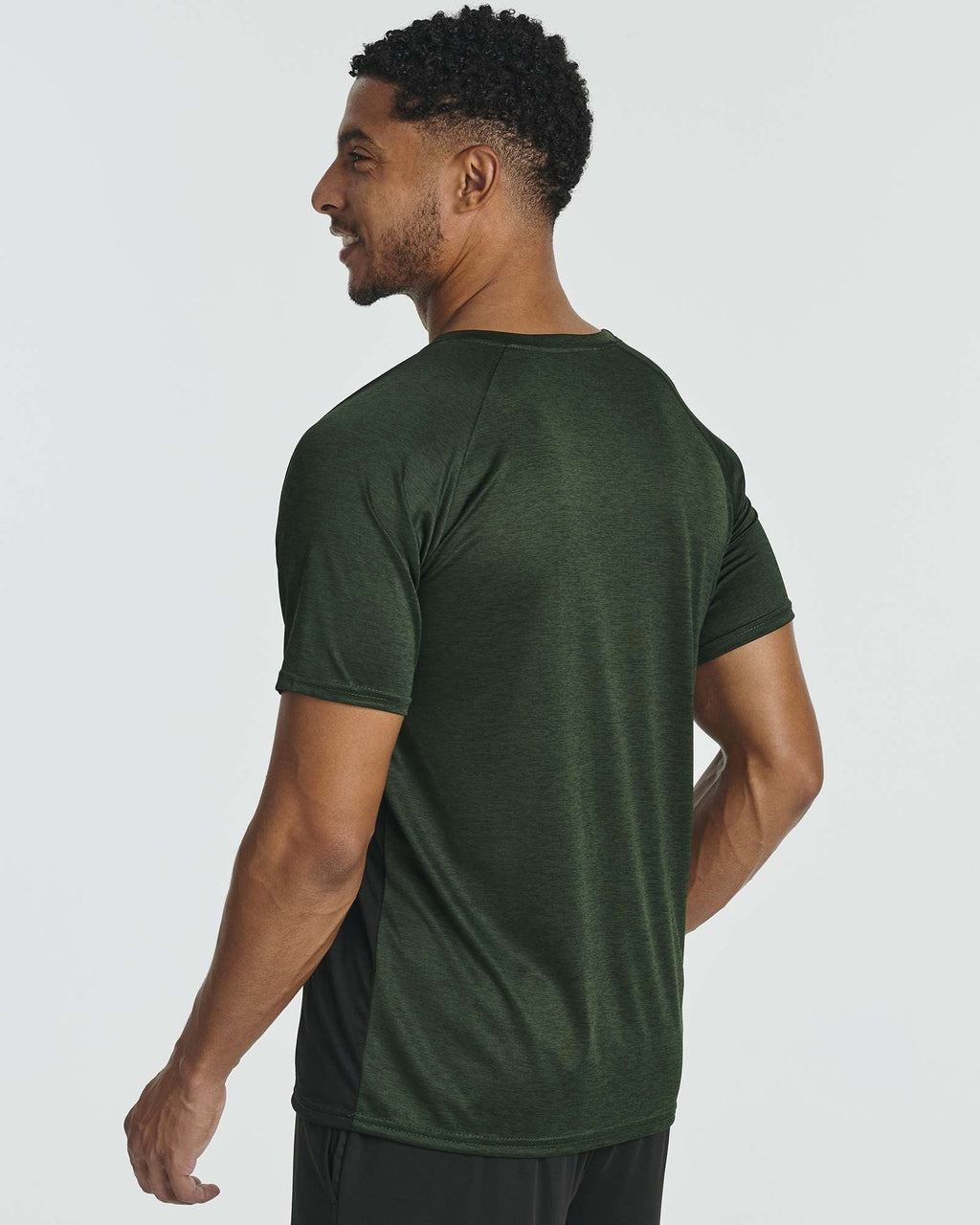 5 Pack: Mens Dry-Fit Active Crew Neck T-Shirt