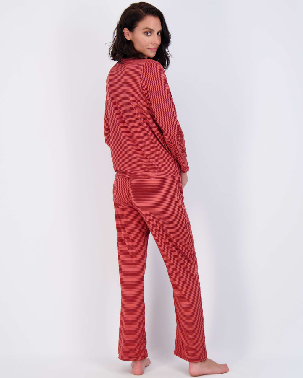 2 Pack: Women’s Pajama Set Super-Soft Long Sleeve Top With Pants