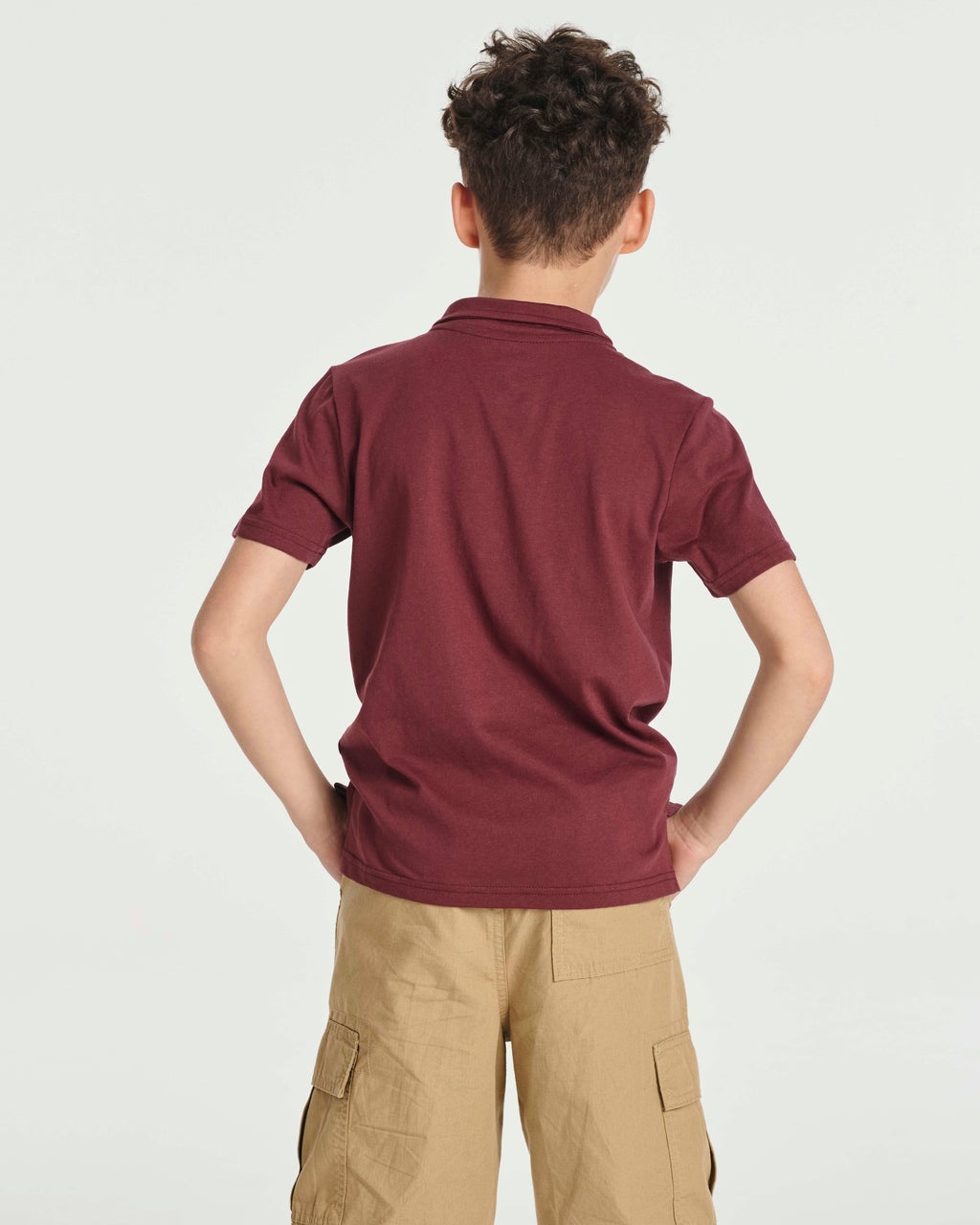 3 Pack: Boys' Jersey Cotton Polo Shirt