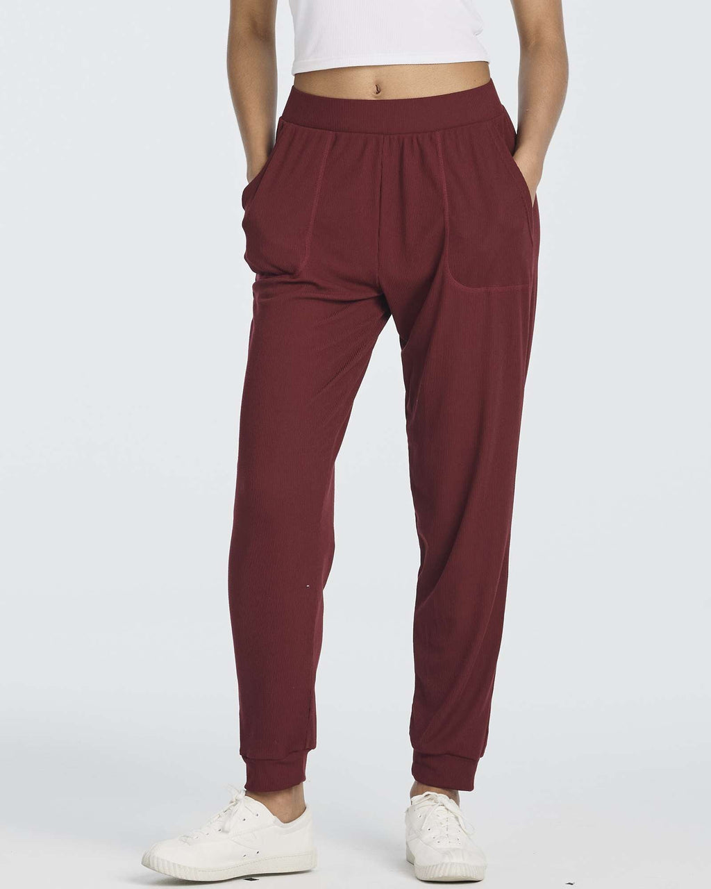 3 Pack: Women's Ribbed Lounge Jogger Sweatpants