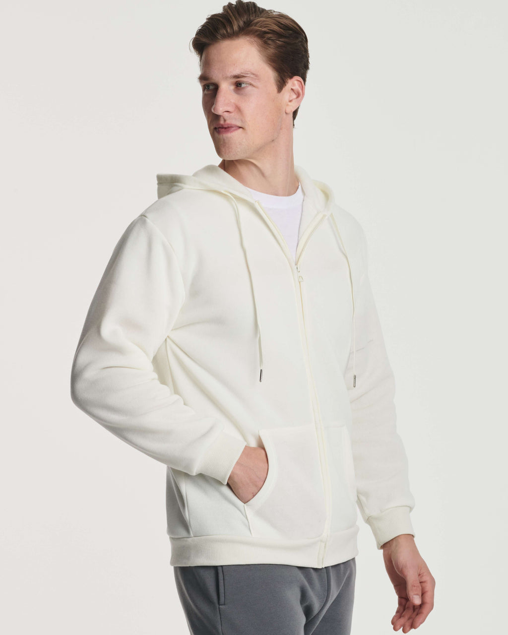 3 Pack: Mens Fleece Full Zip Hoodie Jacket