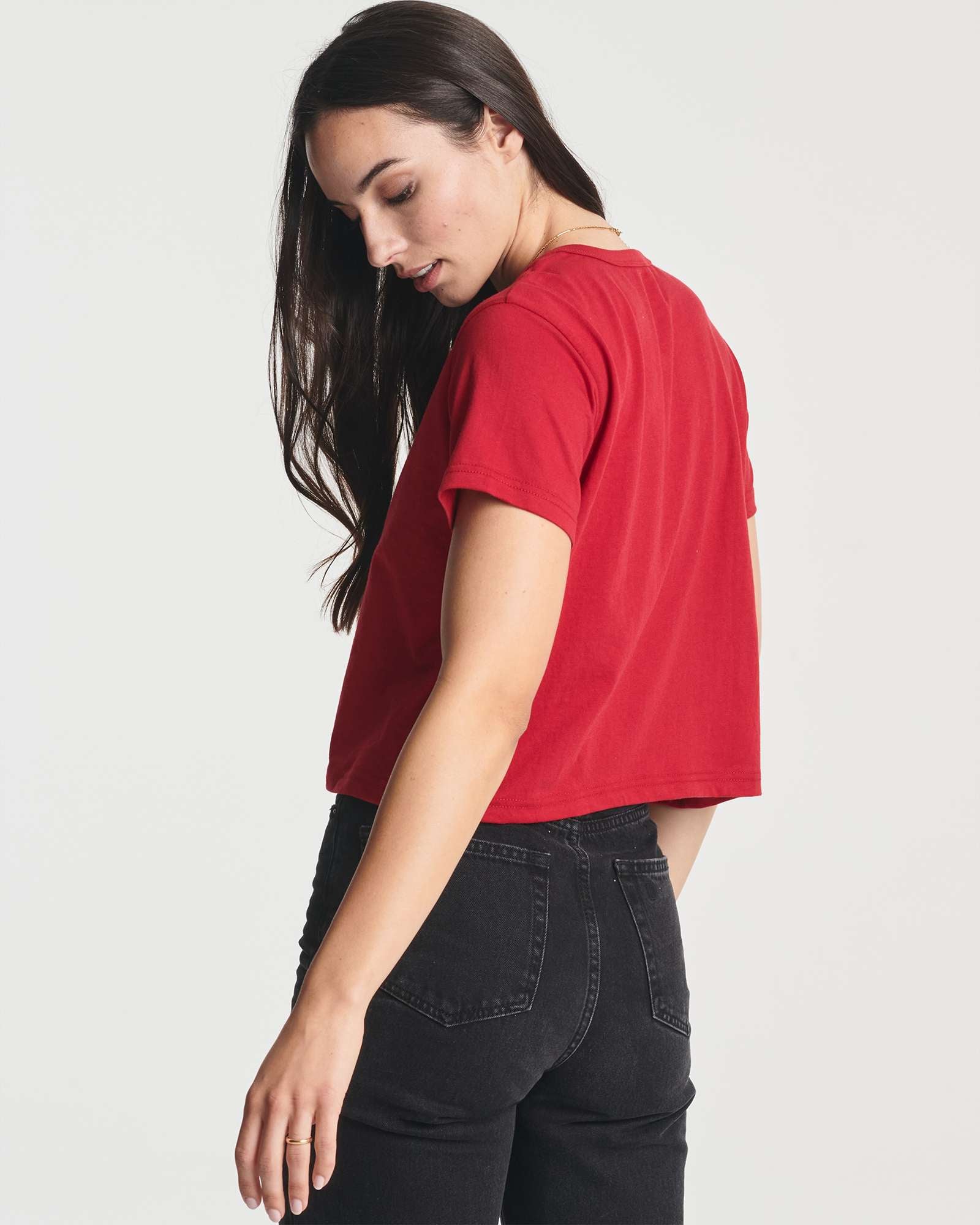 4 Pack: Women's Short Sleeve Crop Top