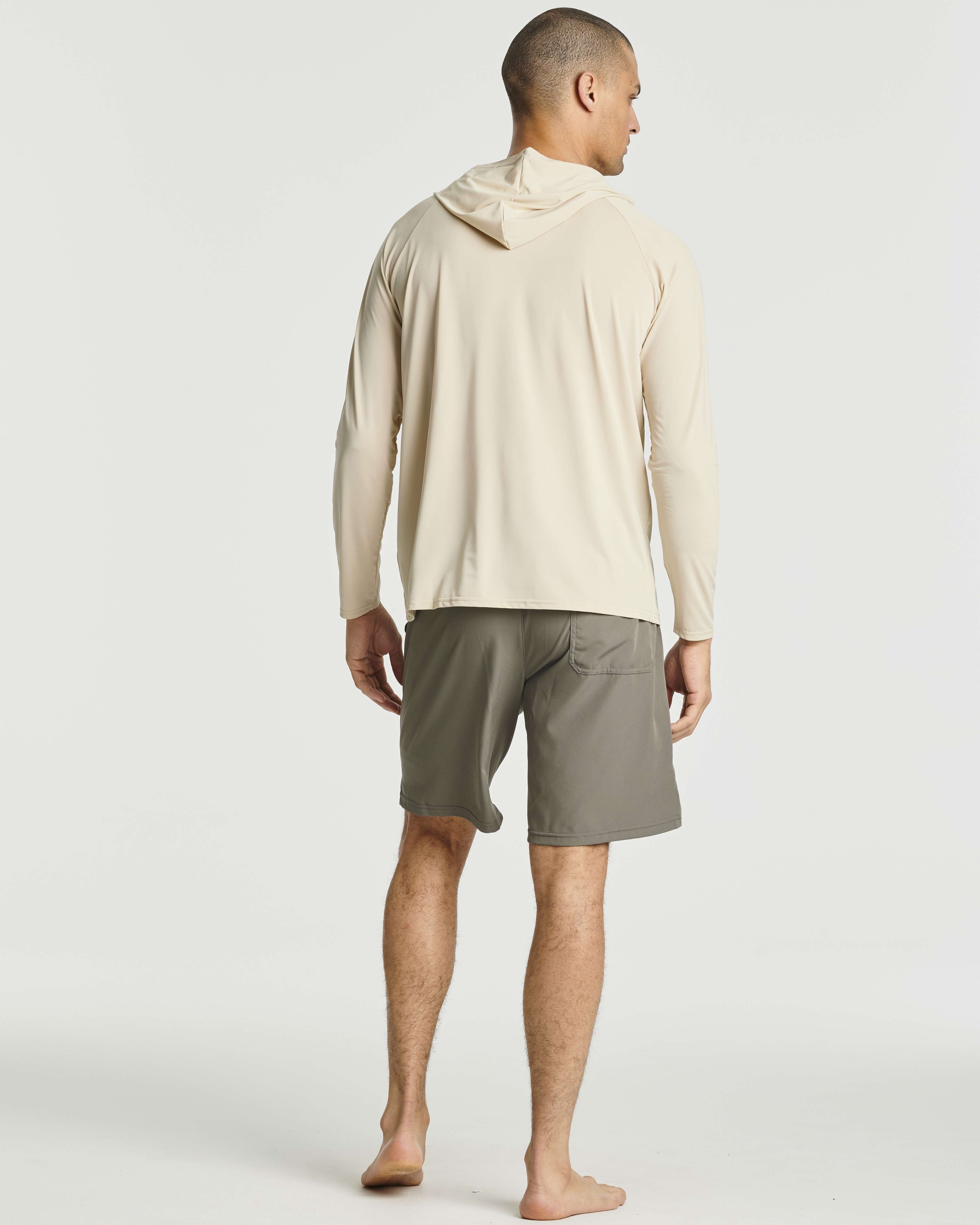 3 Pack: Men's Rash Guard Hoodie (Available In Big & Tall)