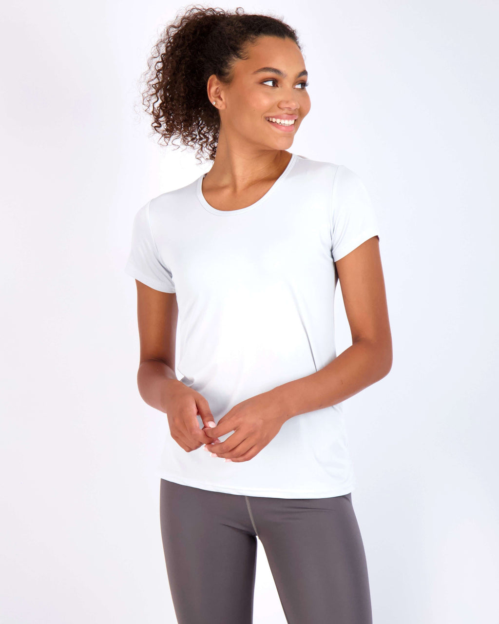 5 Pack: Womens Dry Fit Short-Sleeve Crew Neck Active T-Shirt