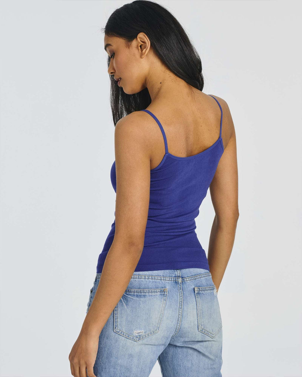 5 Pack: Women's Ribbed Spaghetti Strap Camisole