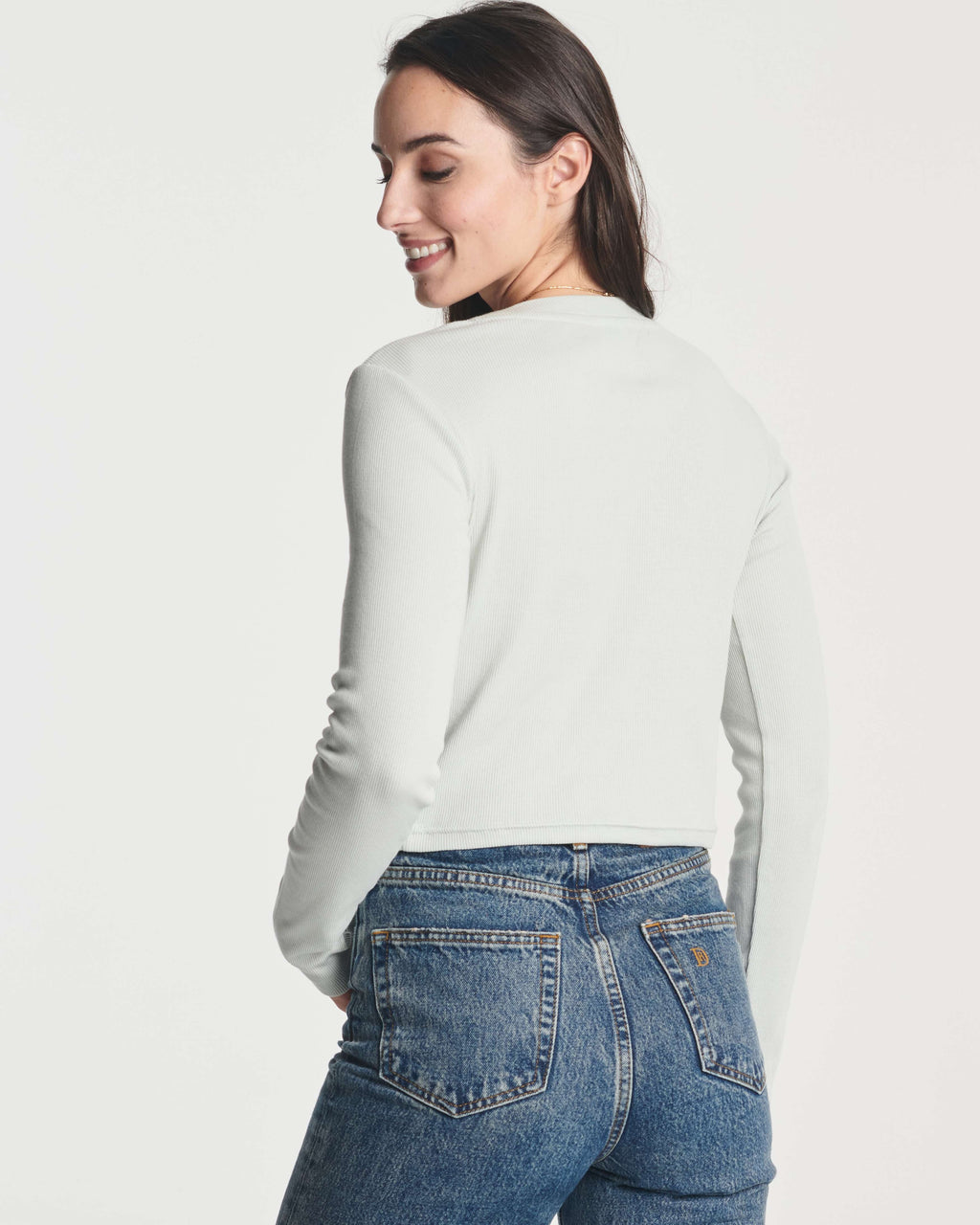 4 Pack: Women's Long Sleeve Ribbed Knit Crop Top (Available in Plus Size)