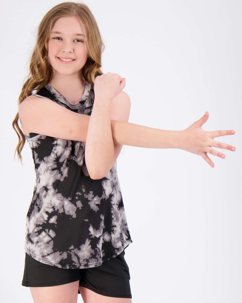 4 Pack: Girls Active Dry Fit Performance Tank Top