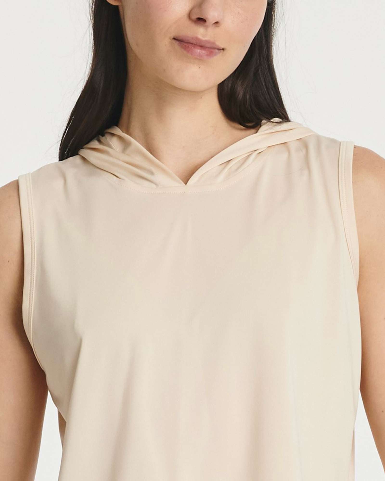 3 Pack: Women's Sleeveless Cropped Tank Top Hoodie