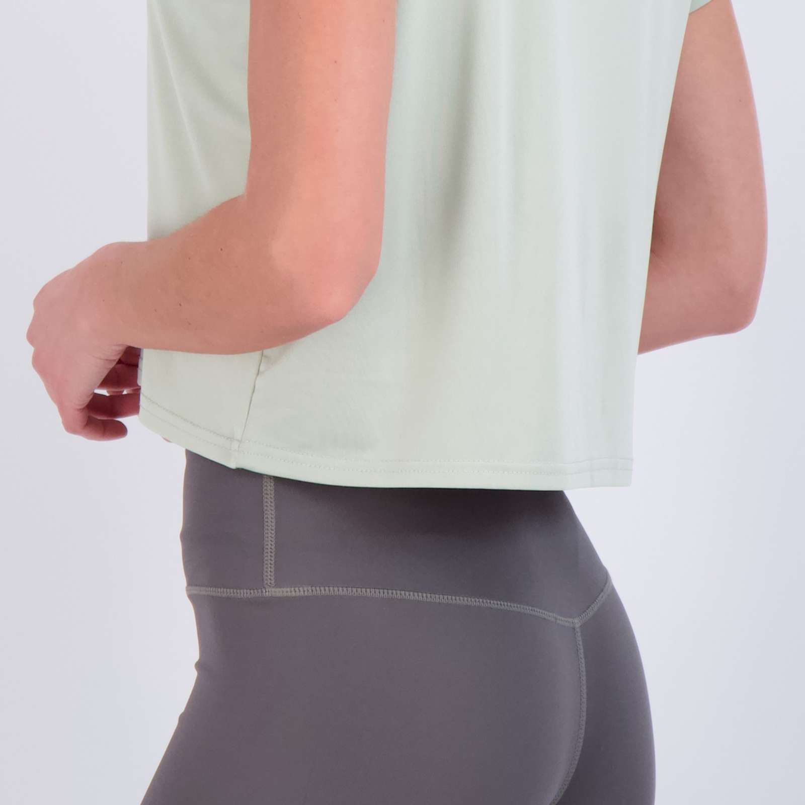 5 Pack: Women's Dry Fit Crop Top - Short Sleeve Crew Neck Stretch Athletic Tee (Available in Plus Size)