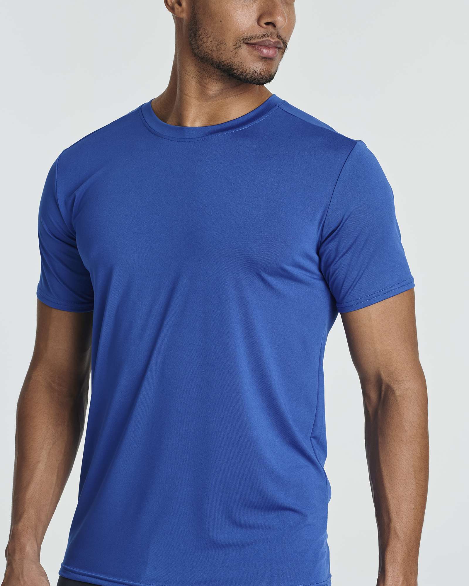 5 Pack: Mens Dry-Fit Active Crew Neck T-Shirt