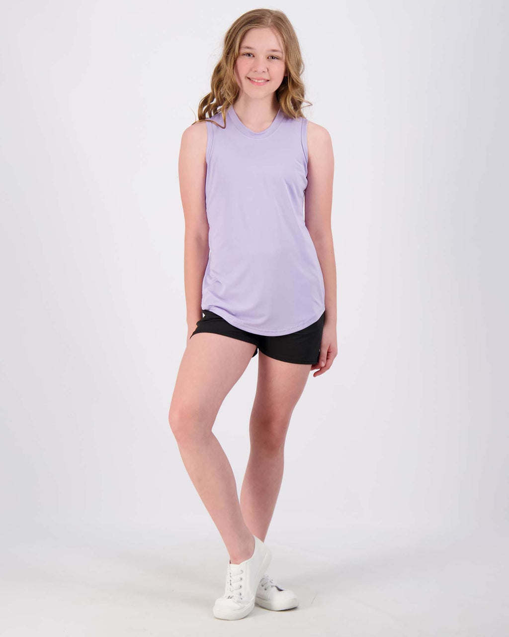 4 Pack: Girls Active Dry Fit Performance Tank Top