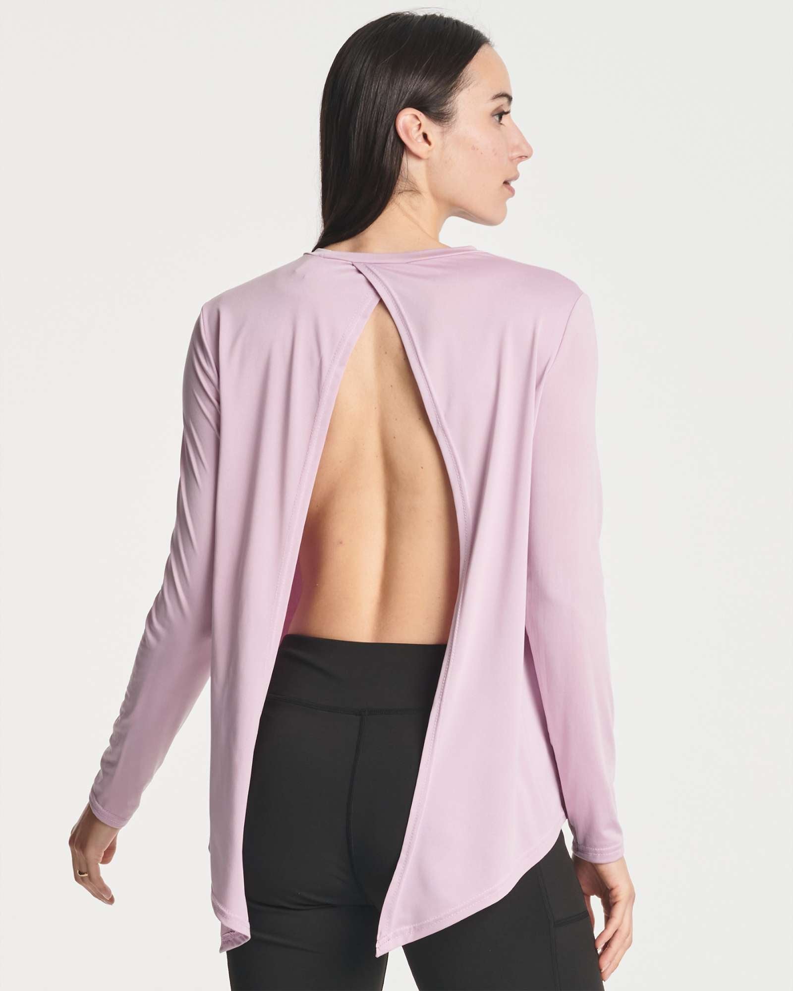 4 Pack: Women's Long-Sleeve Tie Back T-Shirt (Available in Plus Size)