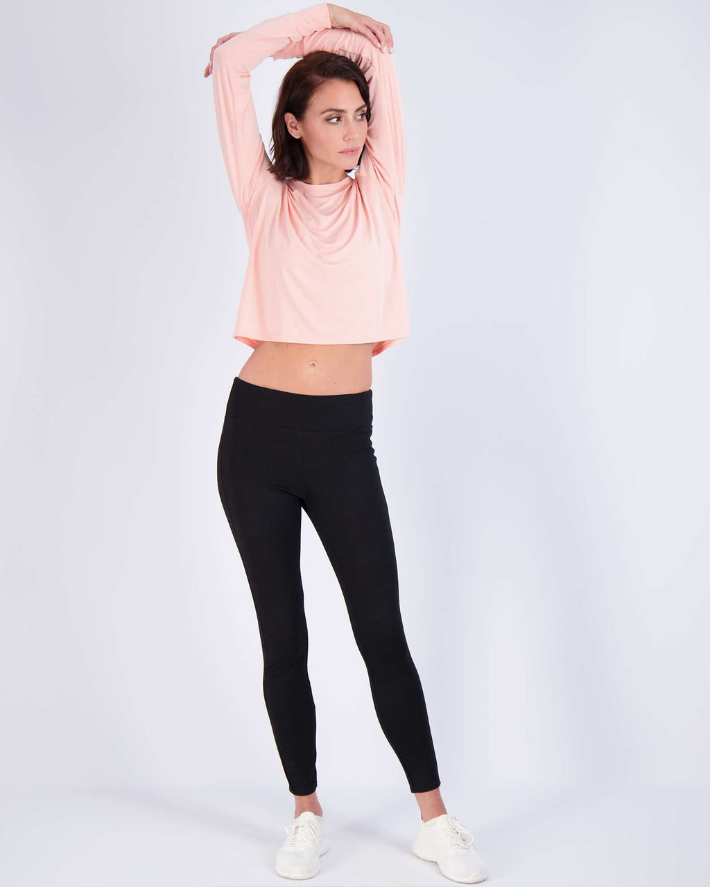 5 Pack: Womens Dry Fit Crop Top Long Sleeve