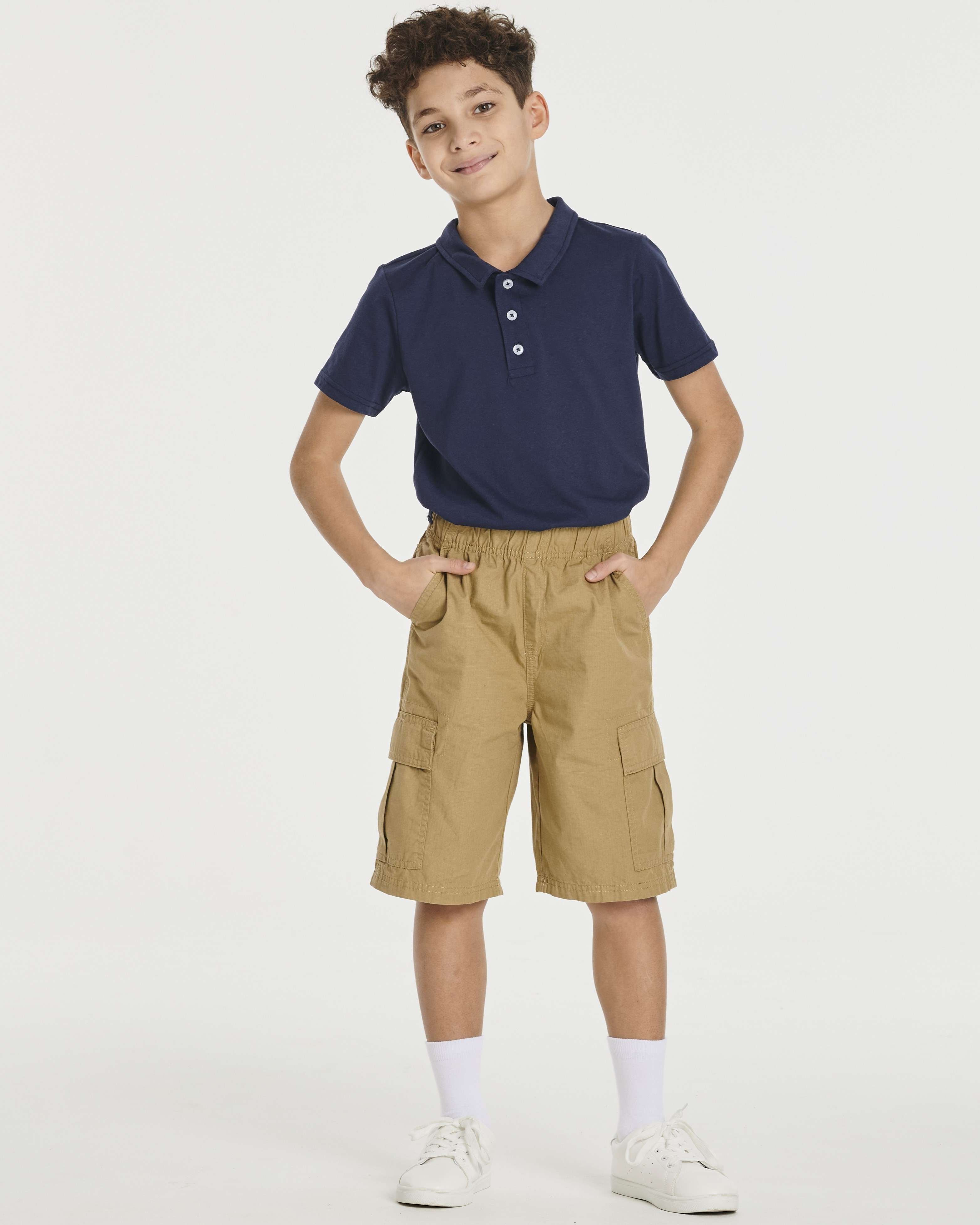 3 Pack: Boys' Jersey Cotton Polo Shirt