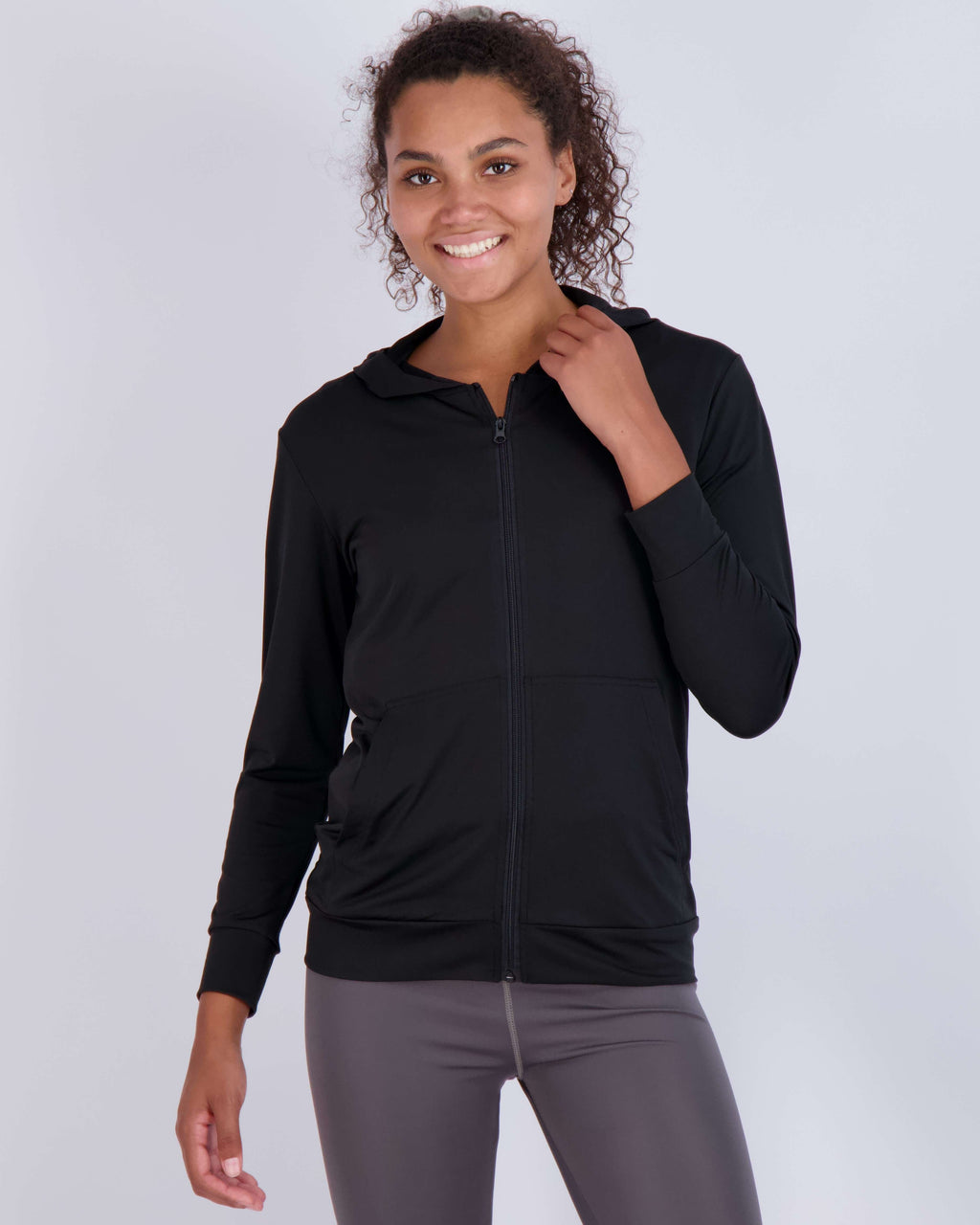 3 Pack: Womens Dry-Fit Active Full Zip-Up Hoodie Jacket