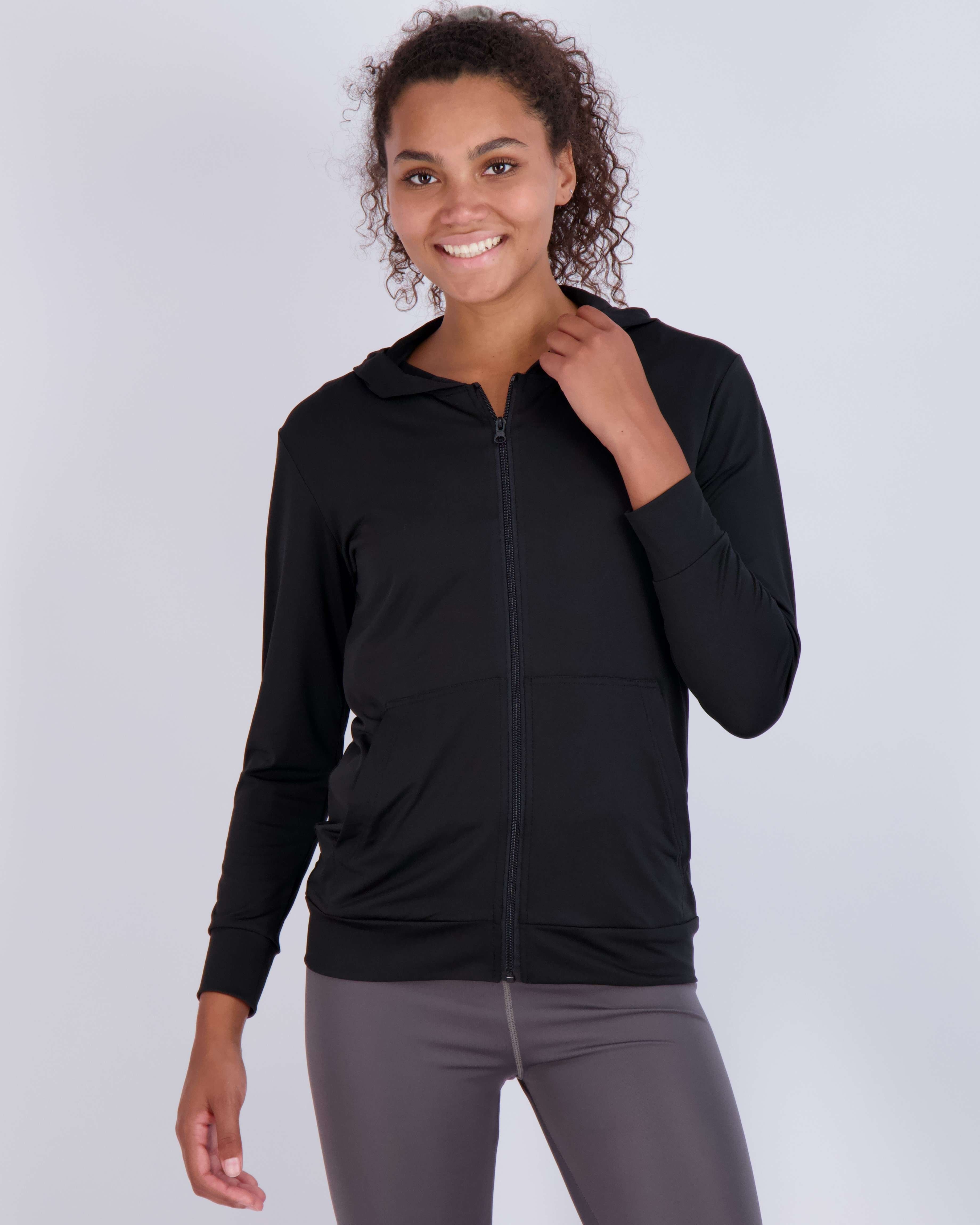 3 Pack: Womens Dry-Fit Active Full Zip-Up Hoodie Jacket